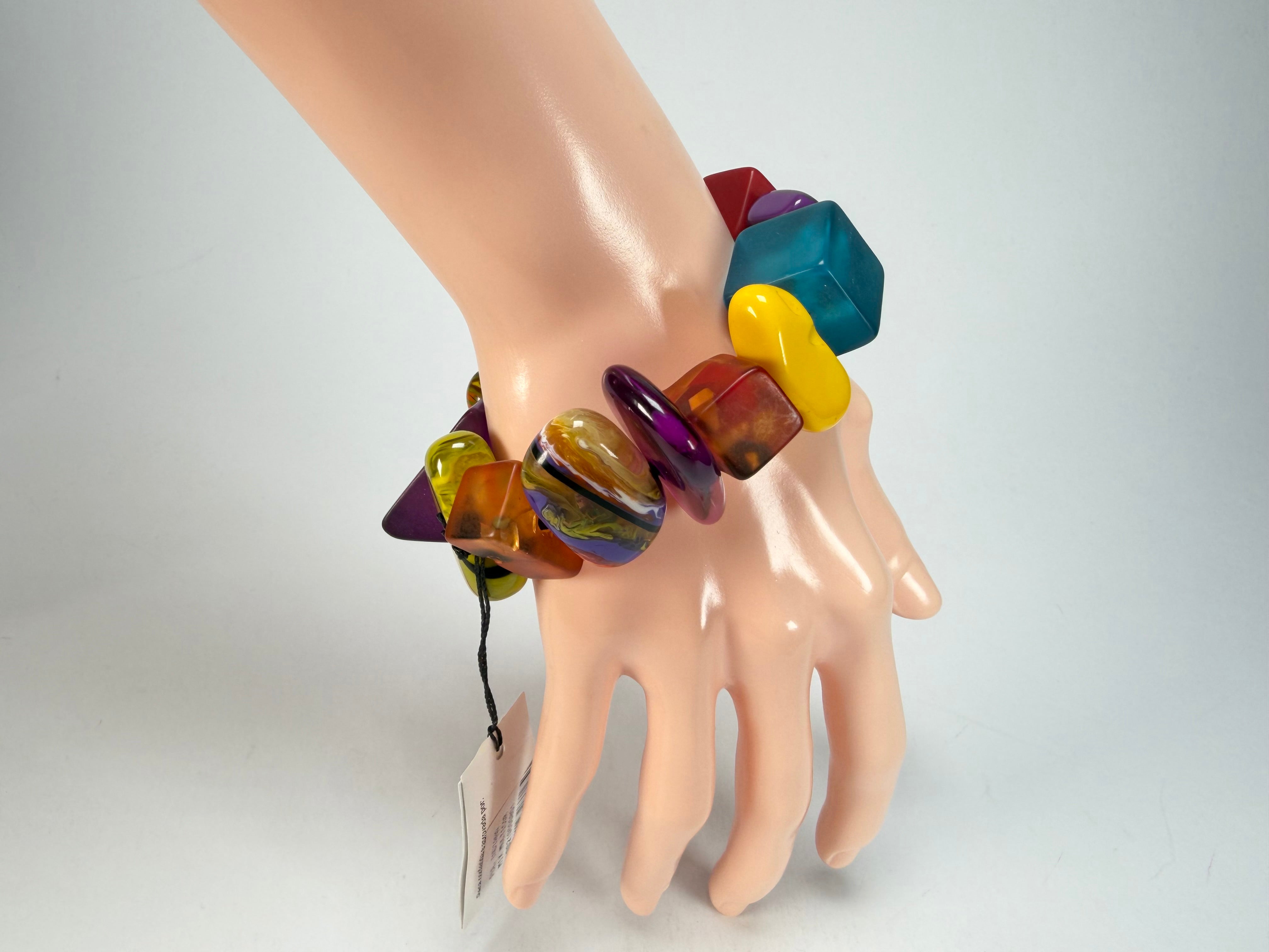Sobral - Indiana "Mix Multicor" Elasticated Resin Bracelet ( 000210 )