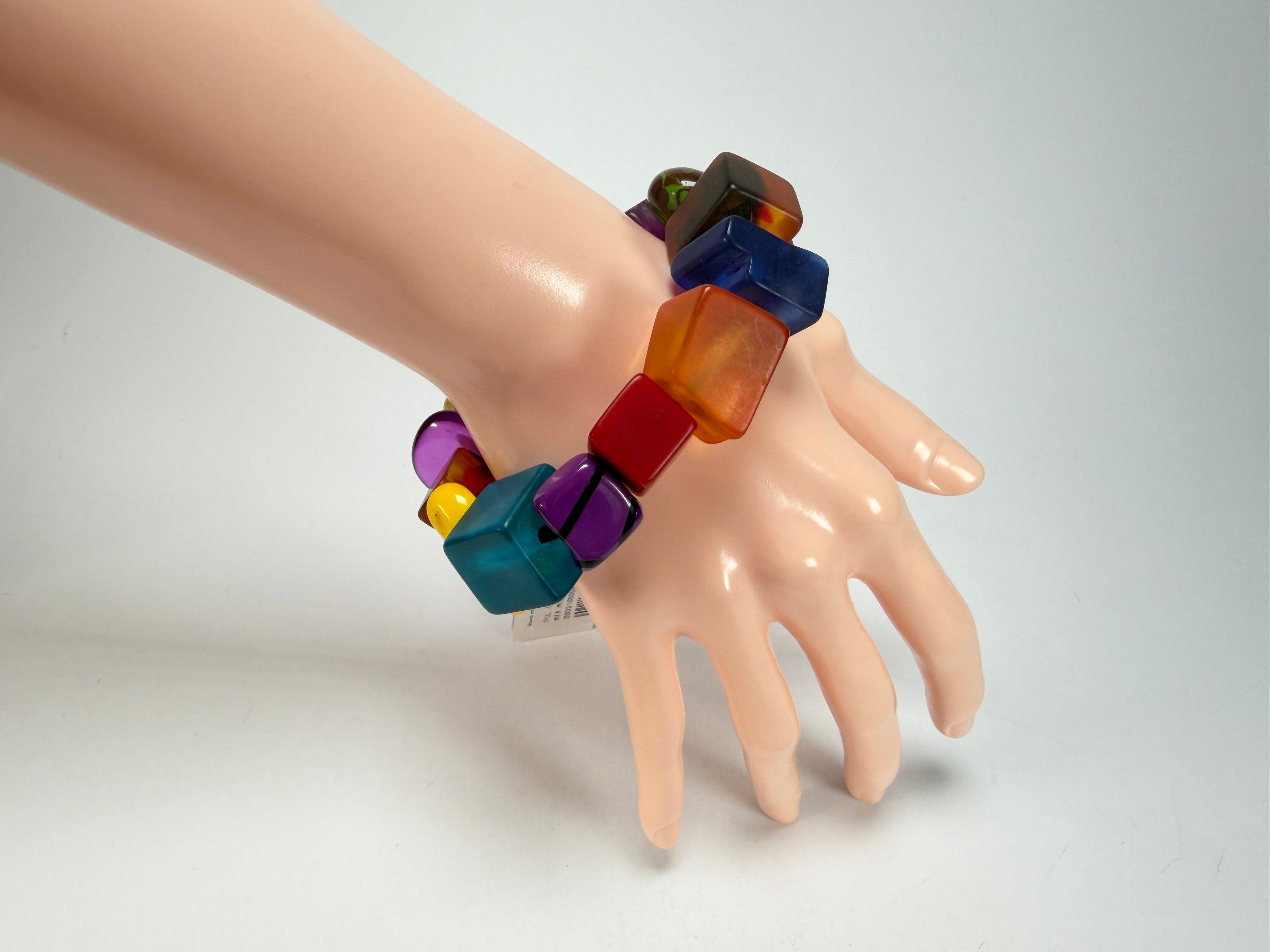 Sobral - Indiana "Mix Multicor" Elasticated Resin Bracelet ( 000210 )