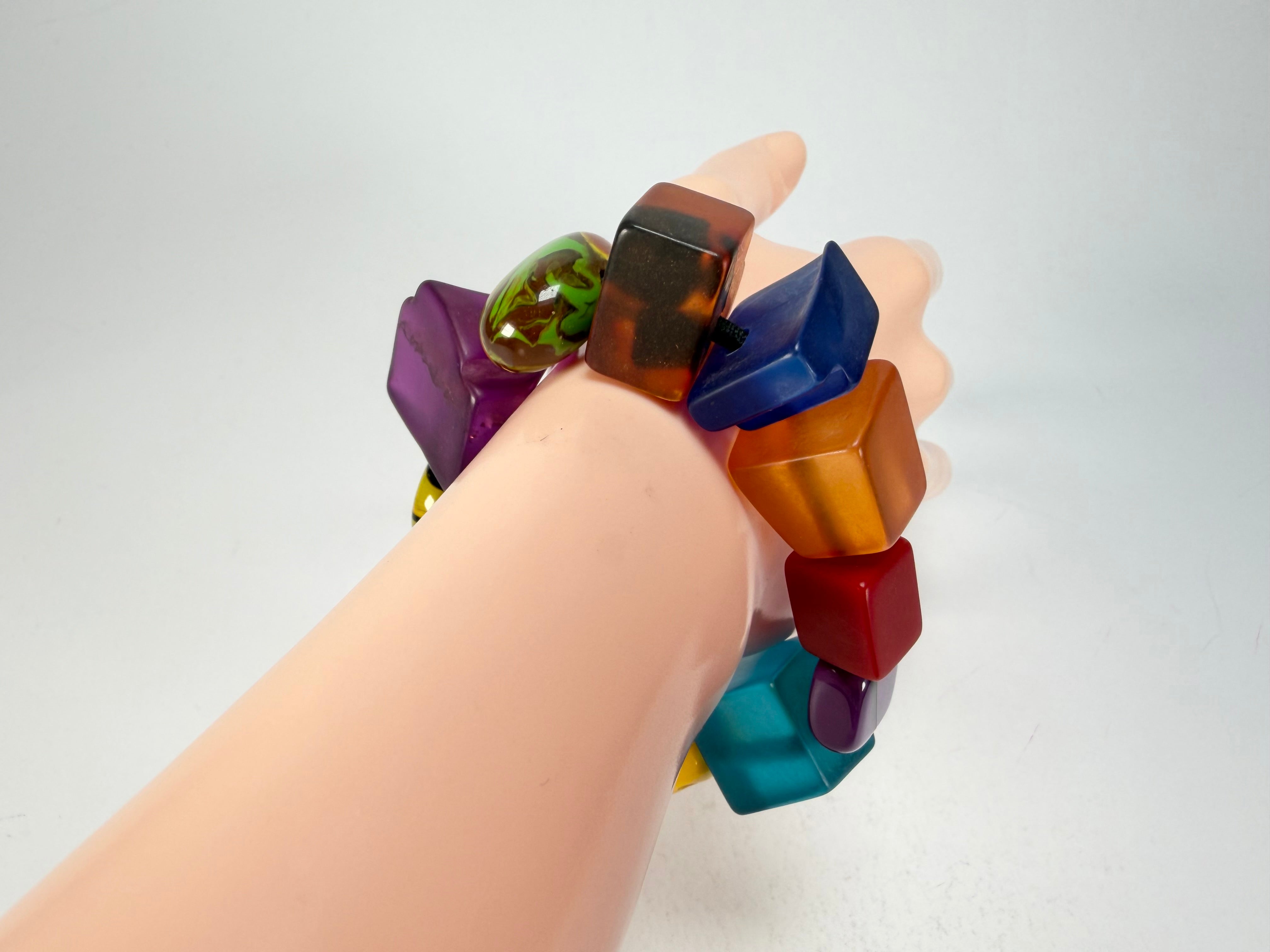 Sobral - Indiana "Mix Multicor" Elasticated Resin Bracelet ( 000210 )