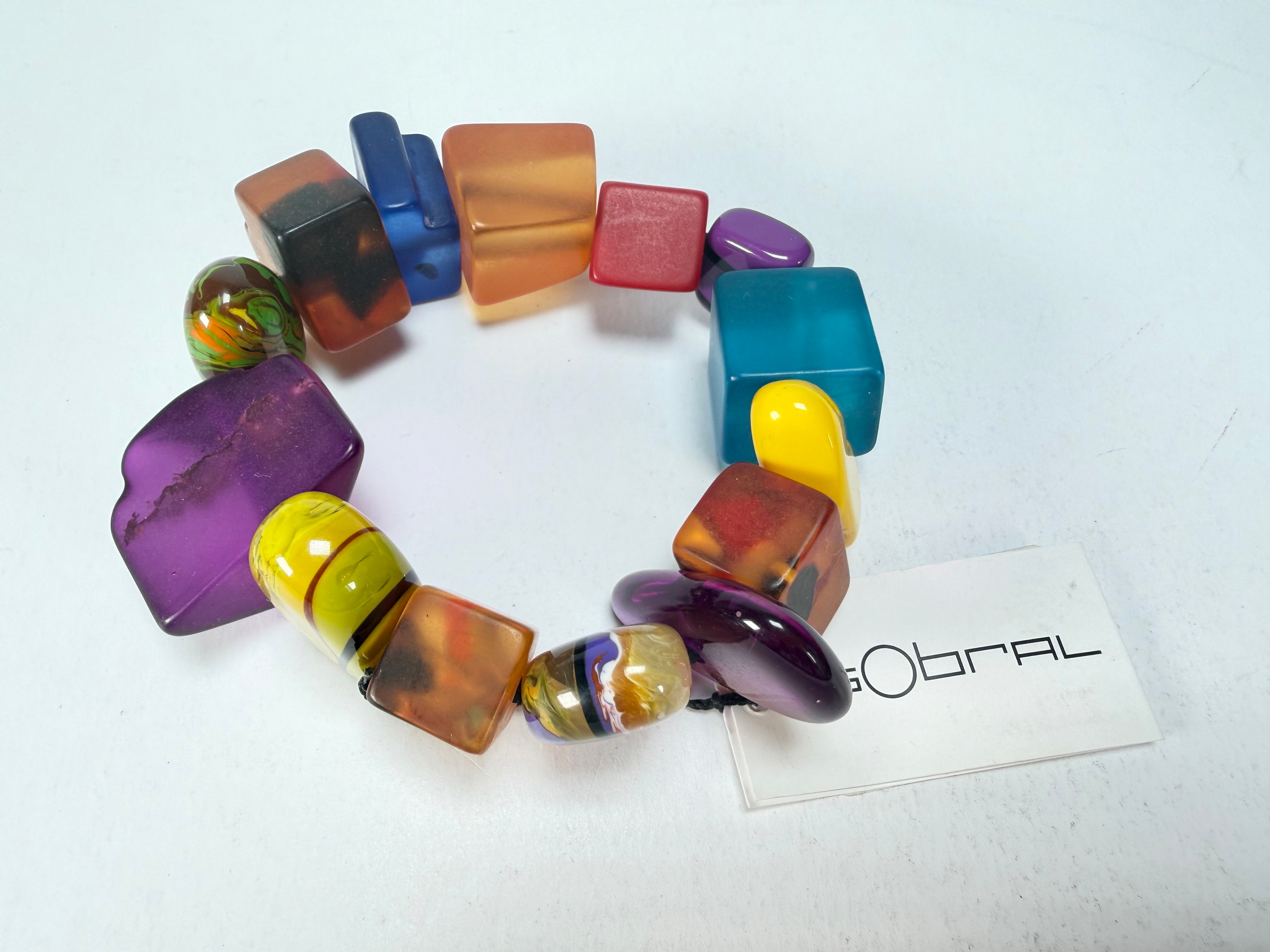 Sobral - Indiana "Mix Multicor" Elasticated Resin Bracelet ( 000210 )