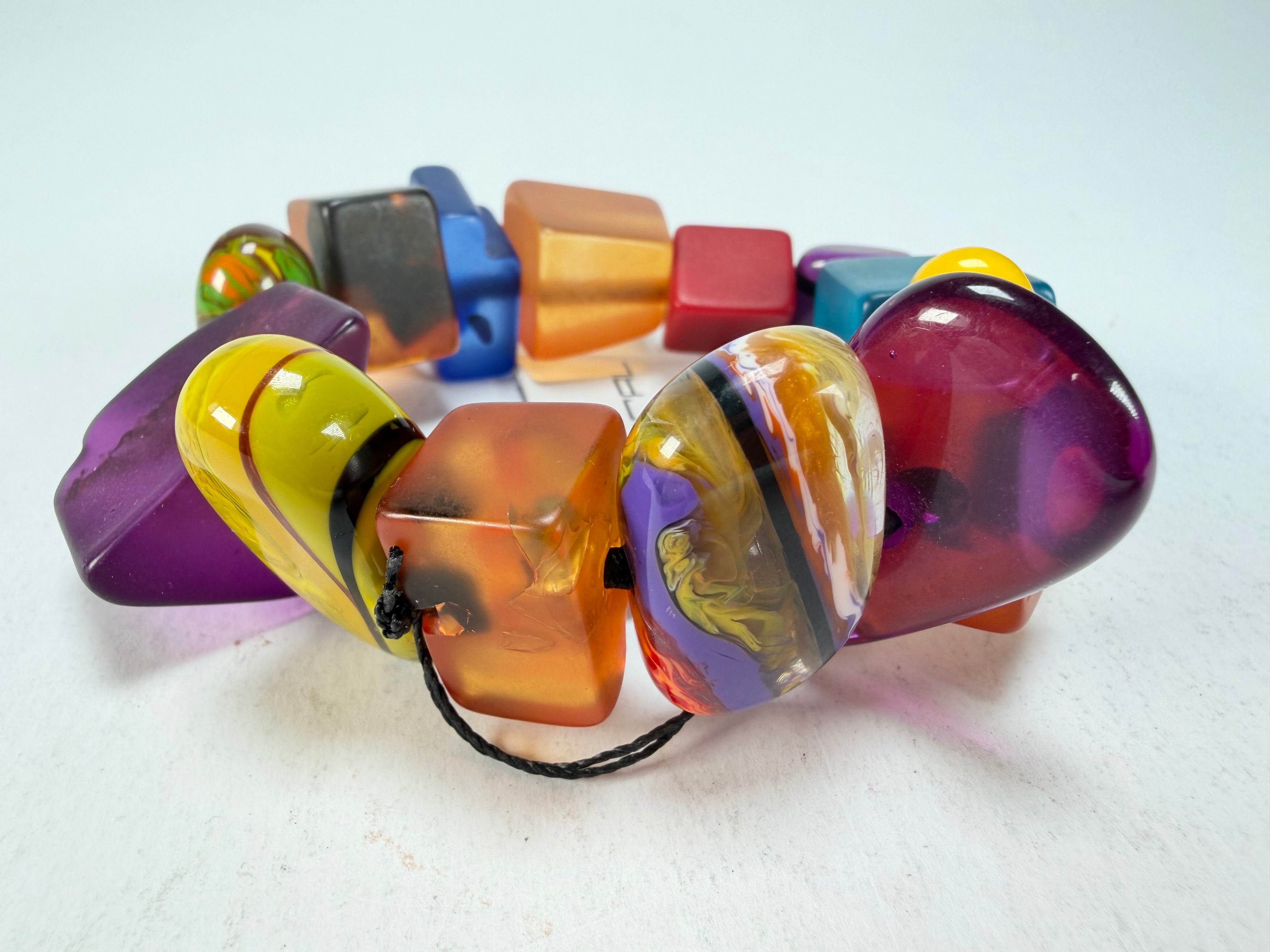 Sobral - Indiana "Mix Multicor" Elasticated Resin Bracelet ( 000210 )