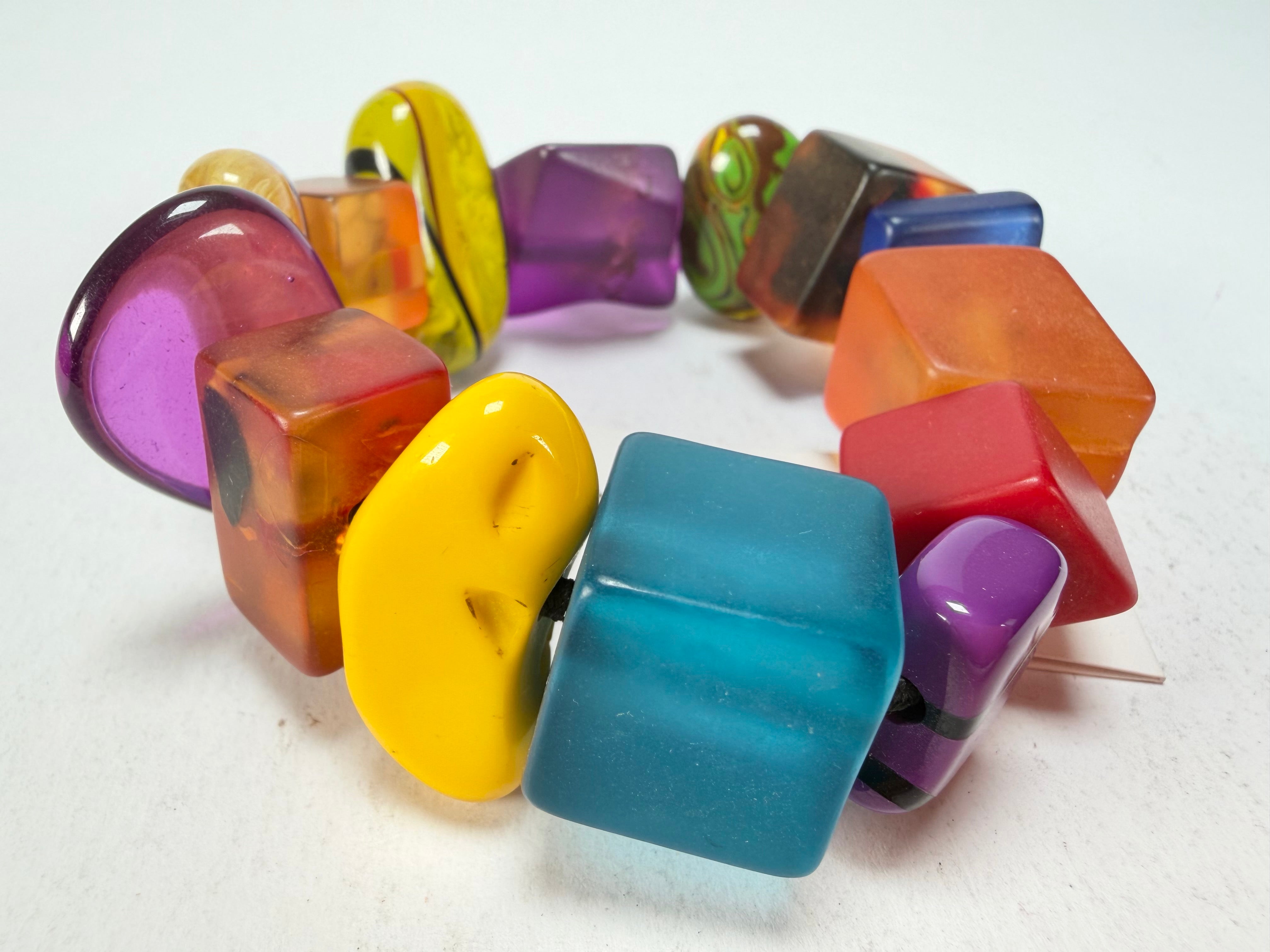 Sobral - Indiana "Mix Multicor" Elasticated Resin Bracelet ( 000210 )