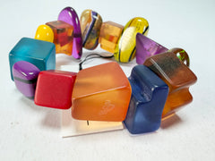 Sobral - Indiana "Mix Multicor" Elasticated Resin Bracelet ( 000210 )