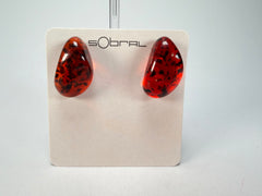 Sobral - Amber "Clave MI" Resin Earrings ( 004608 )