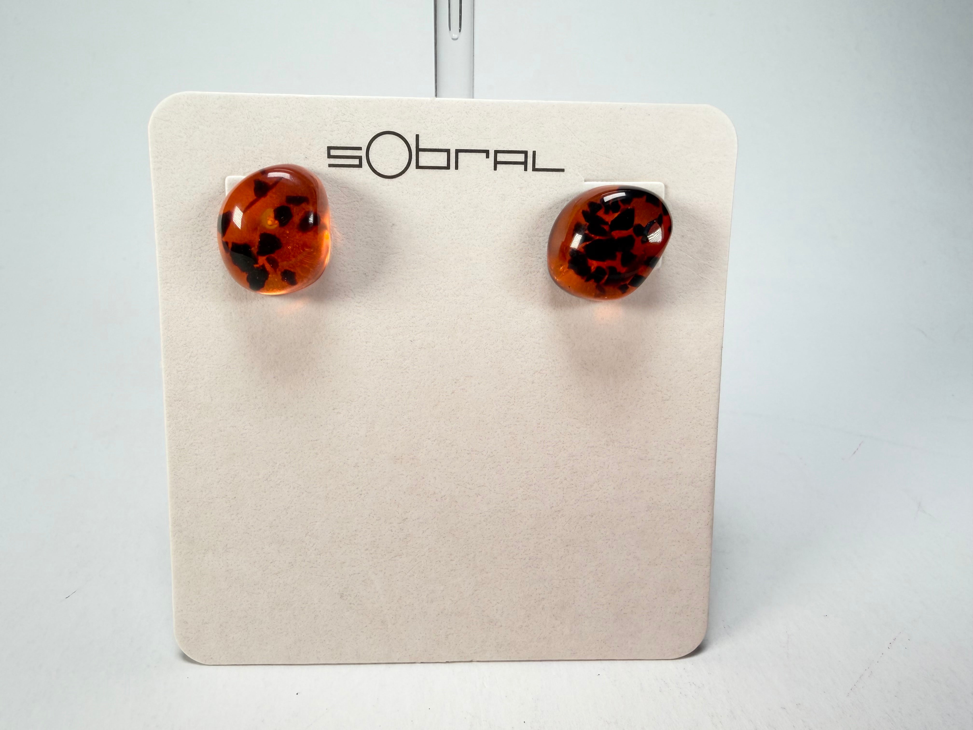 Sobral - Amber "Xenia" Resin Earrings ( 004447 )