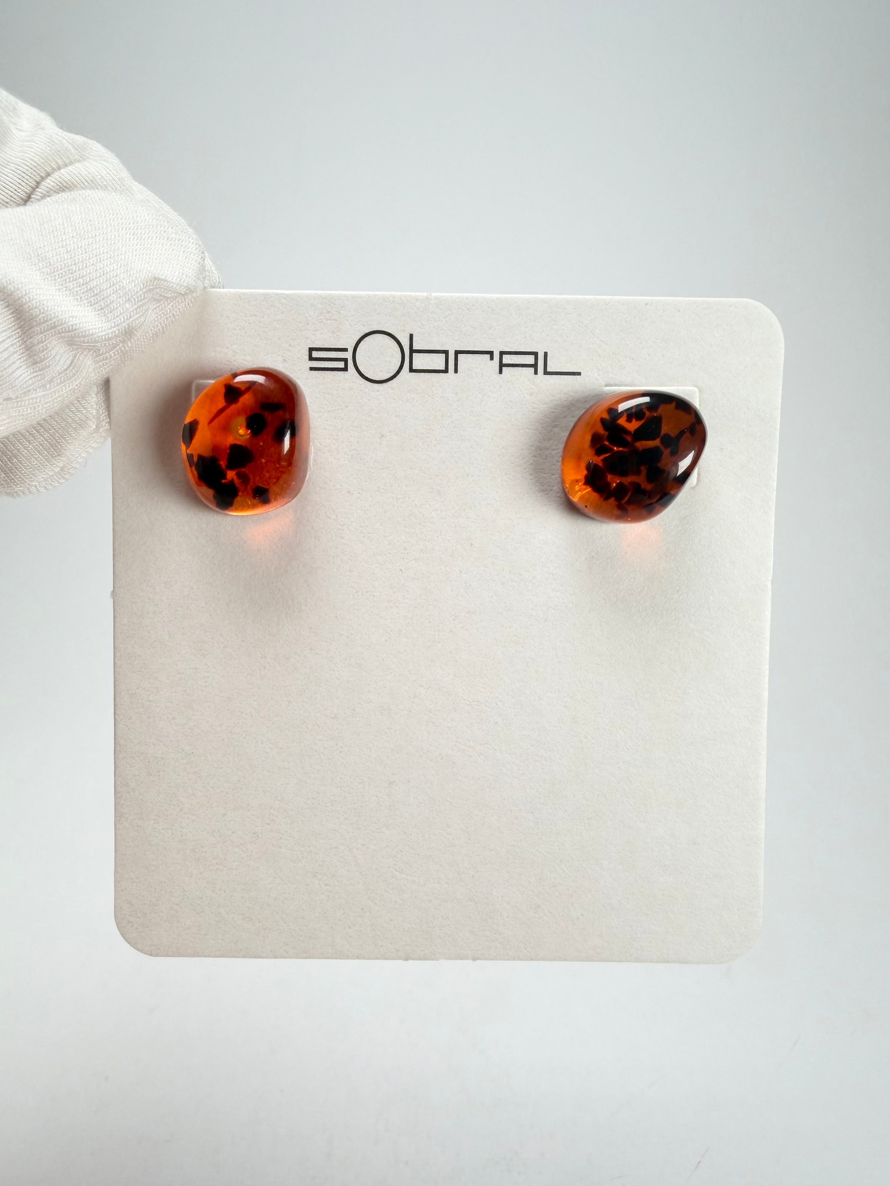 Sobral - Amber "Xenia" Resin Earrings ( 004447 )