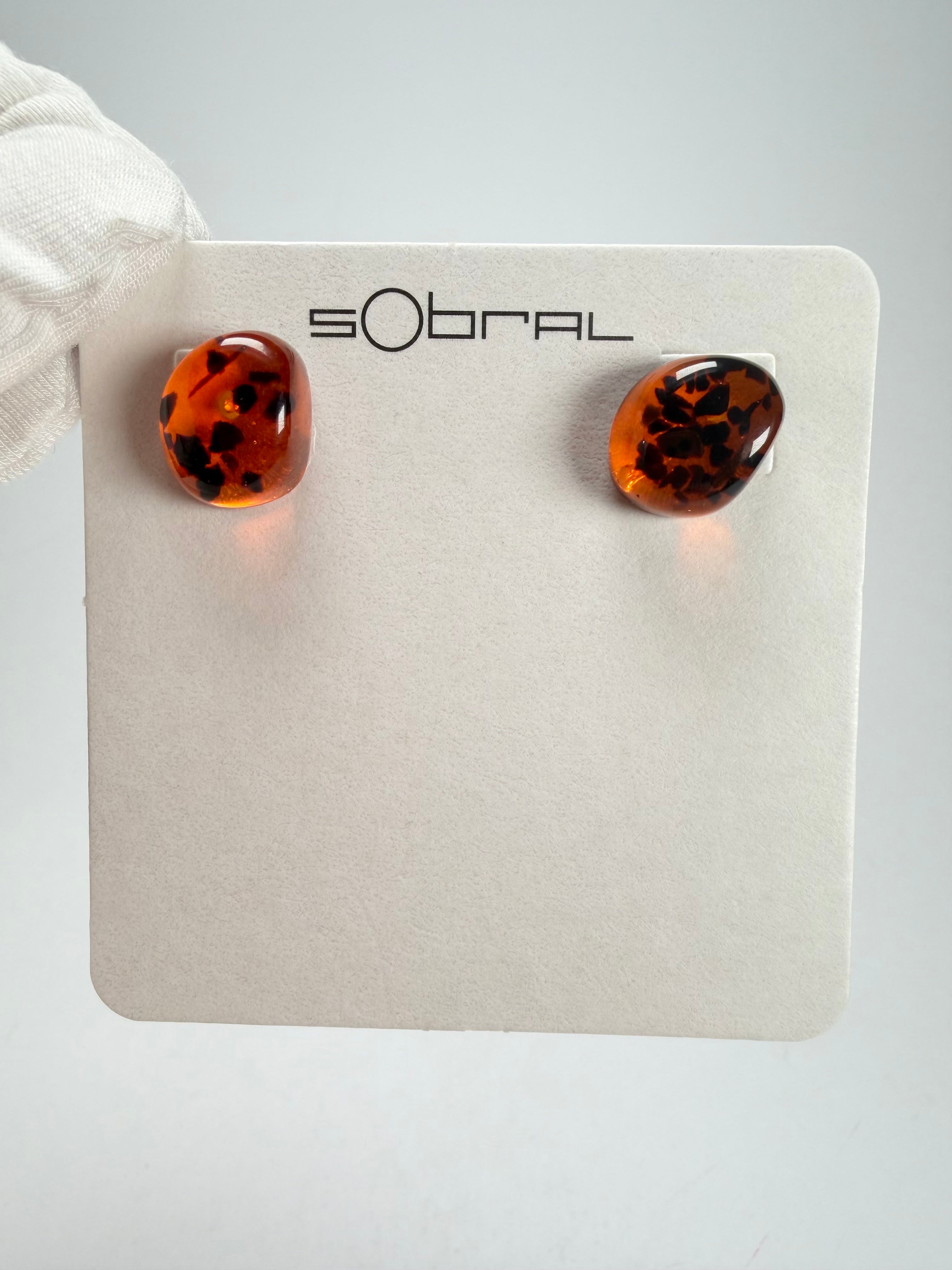 Sobral - Amber "Xenia" Resin Earrings ( 004447 )
