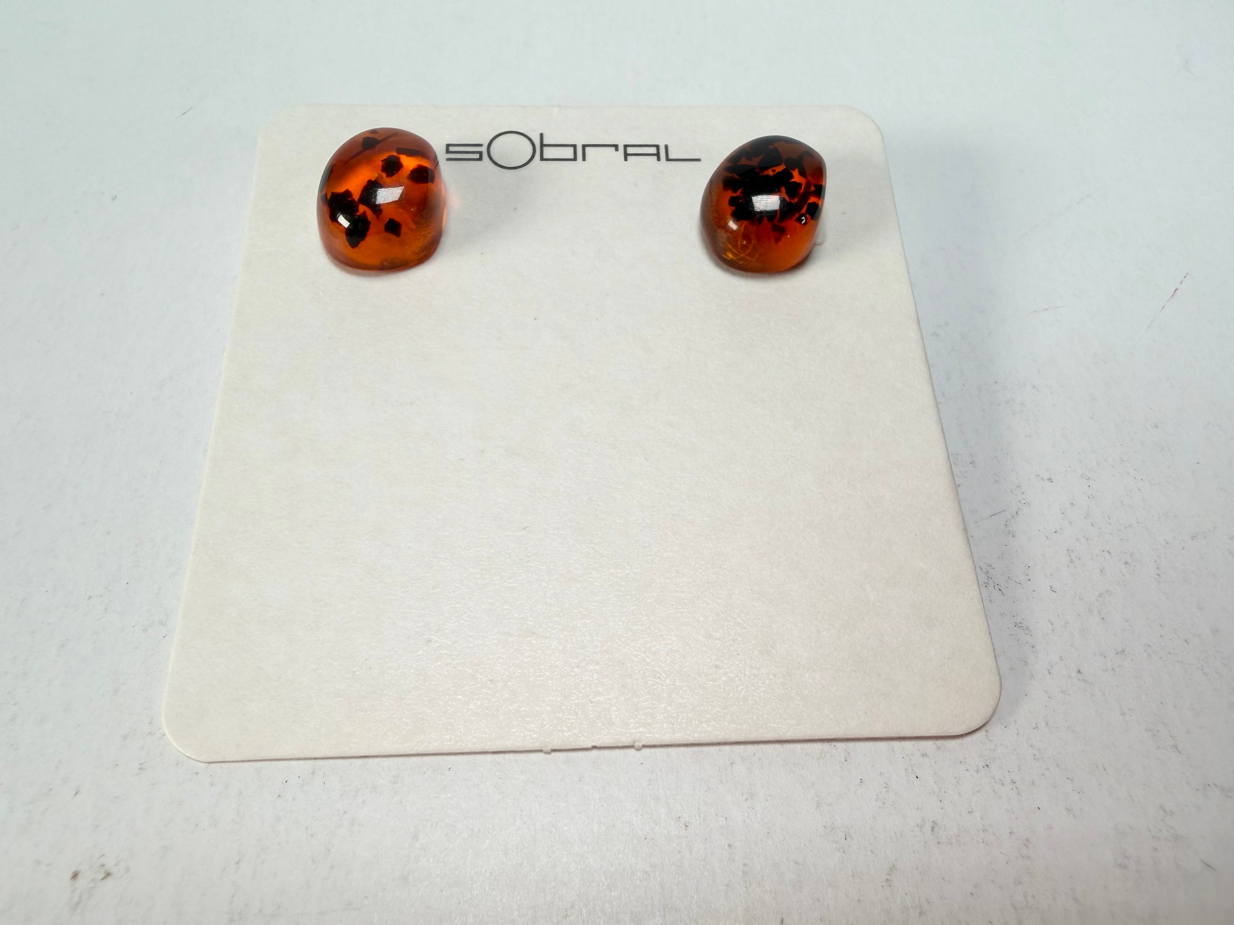 Sobral - Amber "Xenia" Resin Earrings ( 004447 )