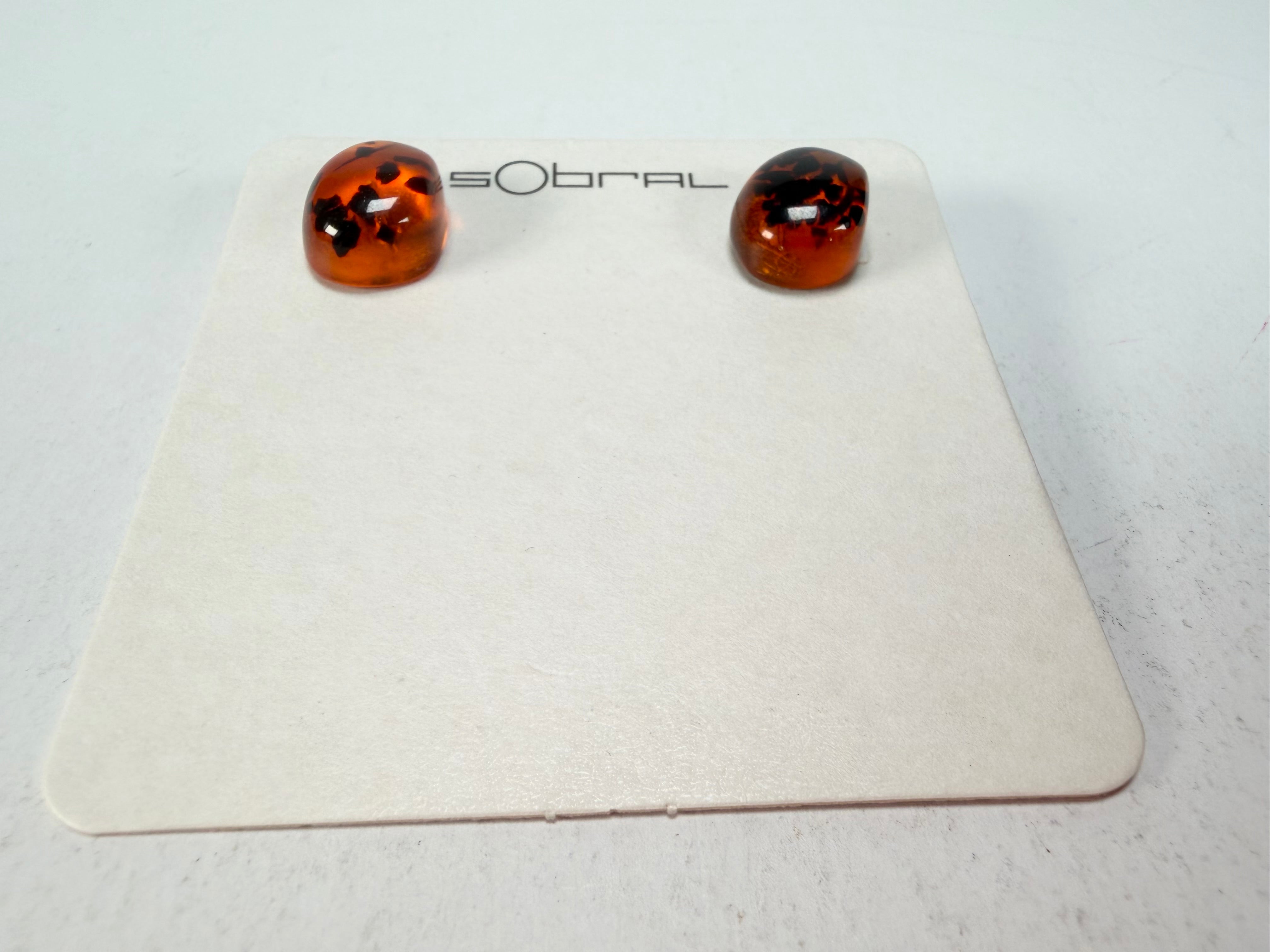 Sobral - Amber "Xenia" Resin Earrings ( 004447 )