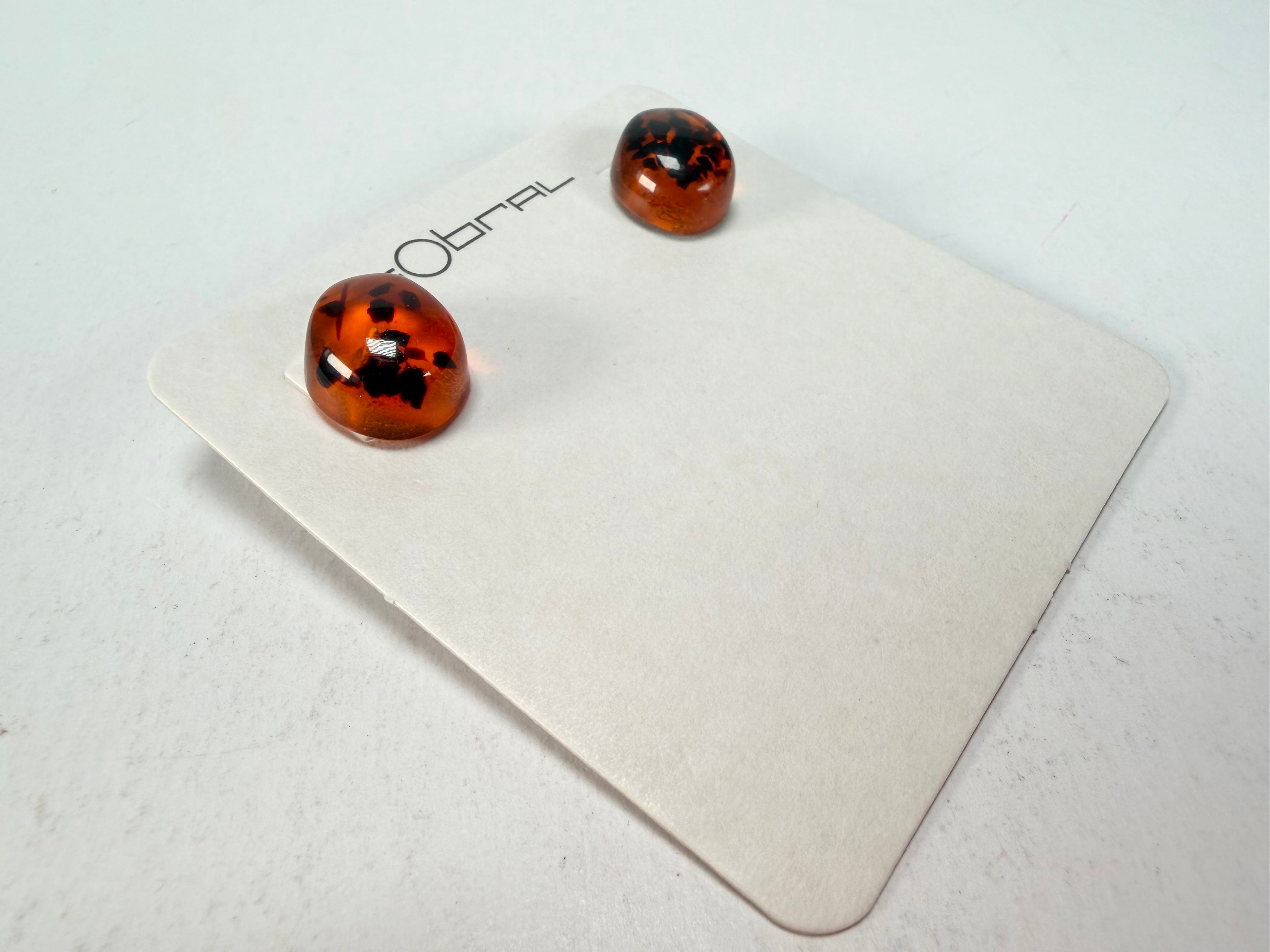 Sobral - Amber "Xenia" Resin Earrings ( 004447 )