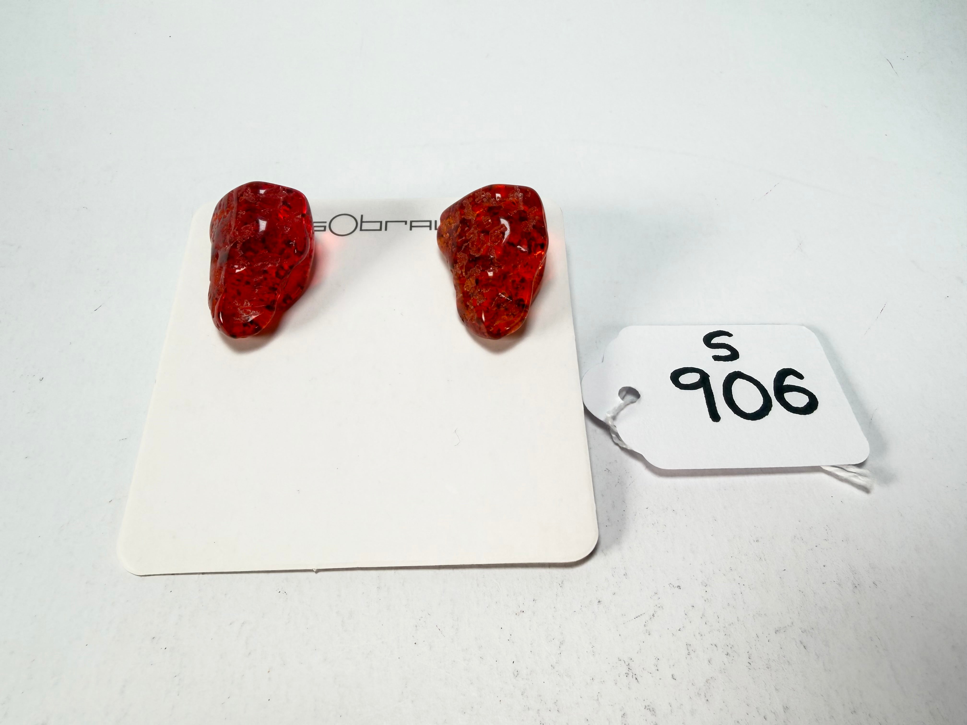 Sobral - Amber "Compasso" Resin Earrings ( 000000 )