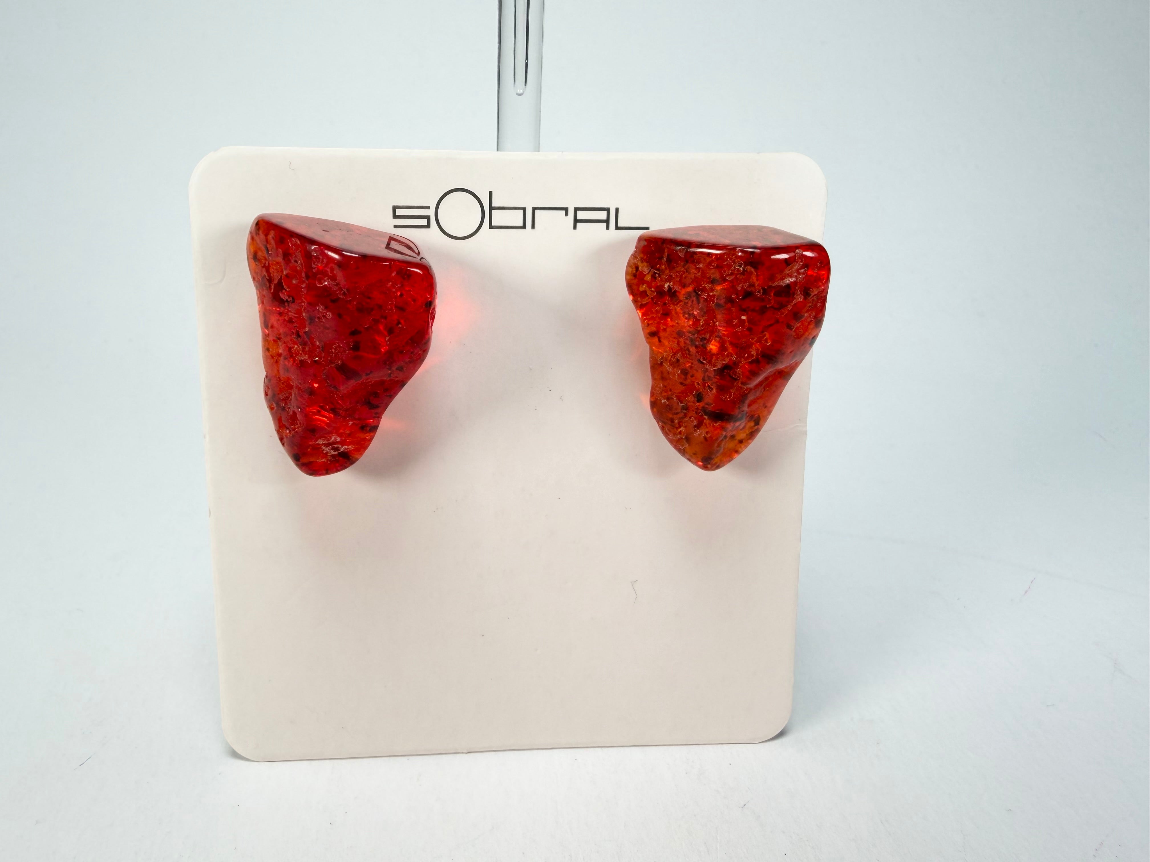 Sobral - Amber "Compasso" Resin Earrings ( 000000 )