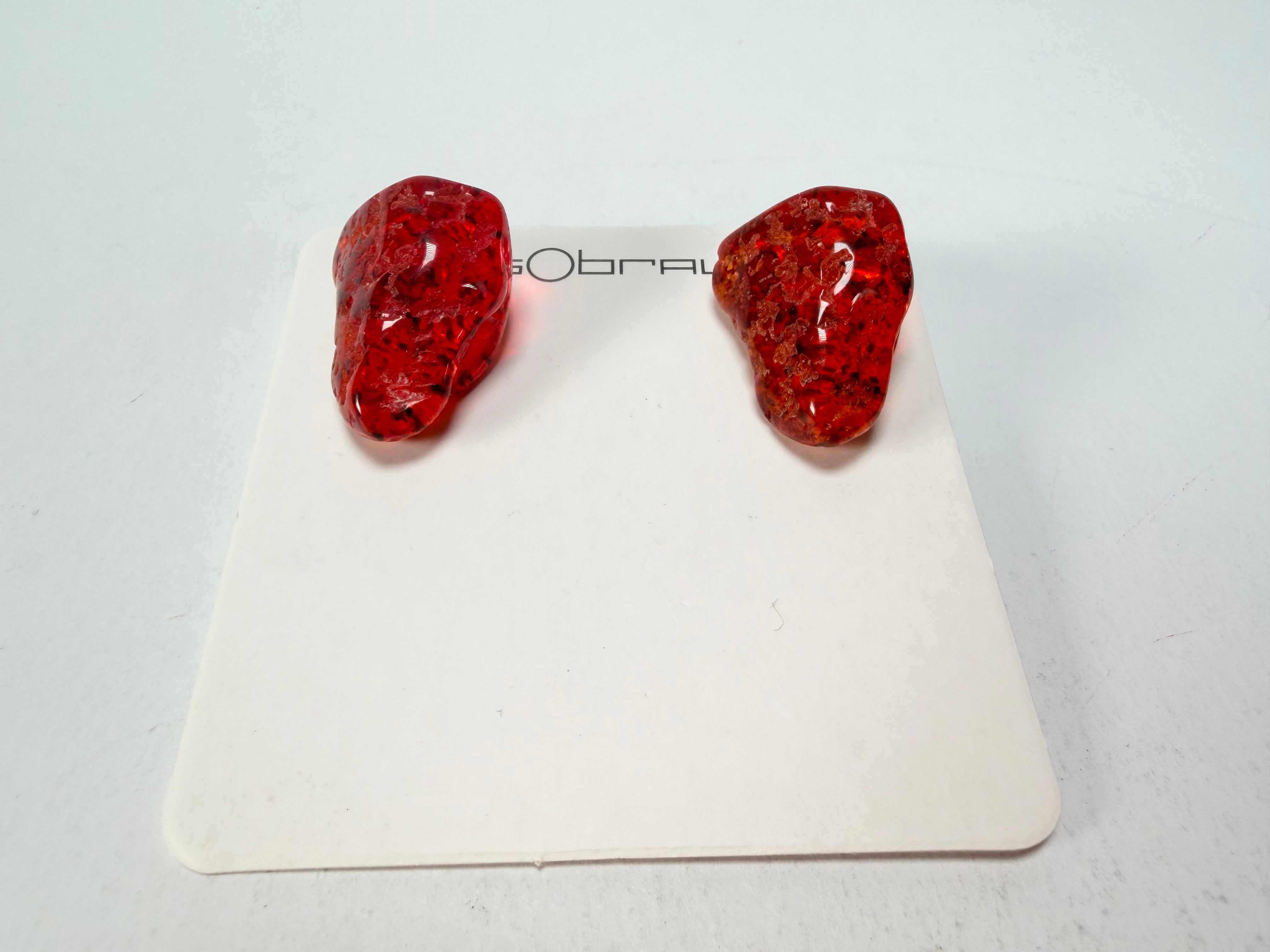 Sobral - Amber "Compasso" Resin Earrings ( 000000 )