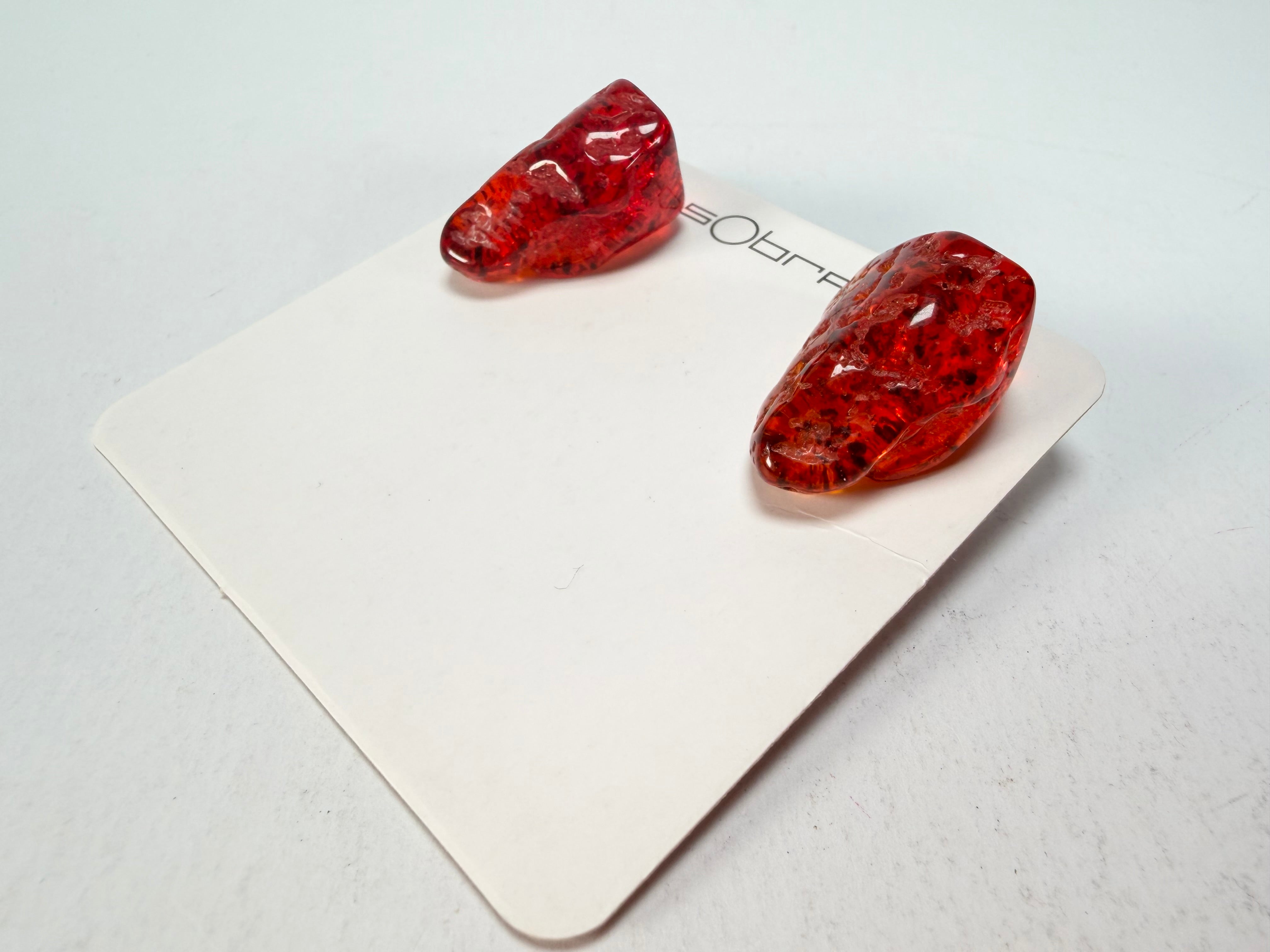 Sobral - Amber "Compasso" Resin Earrings ( 000000 )