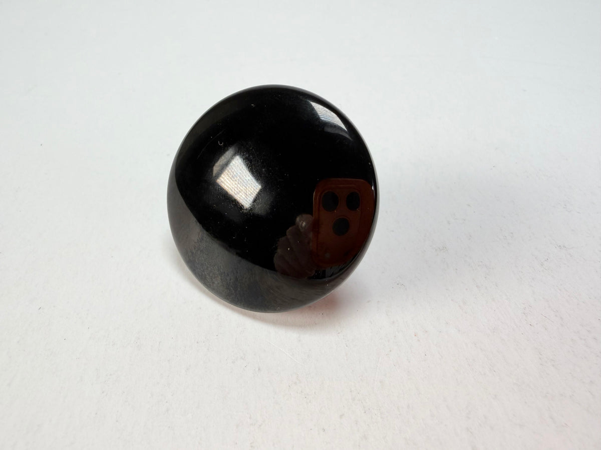Sobral - Preto "Bead" Black Resin Ring ( 004764 ) - Size UK P / US 7.5