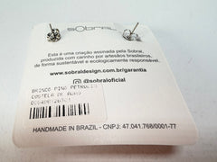 Sobral - Costela de Adão "Petrolina" Resin Earrings ( 005498 )