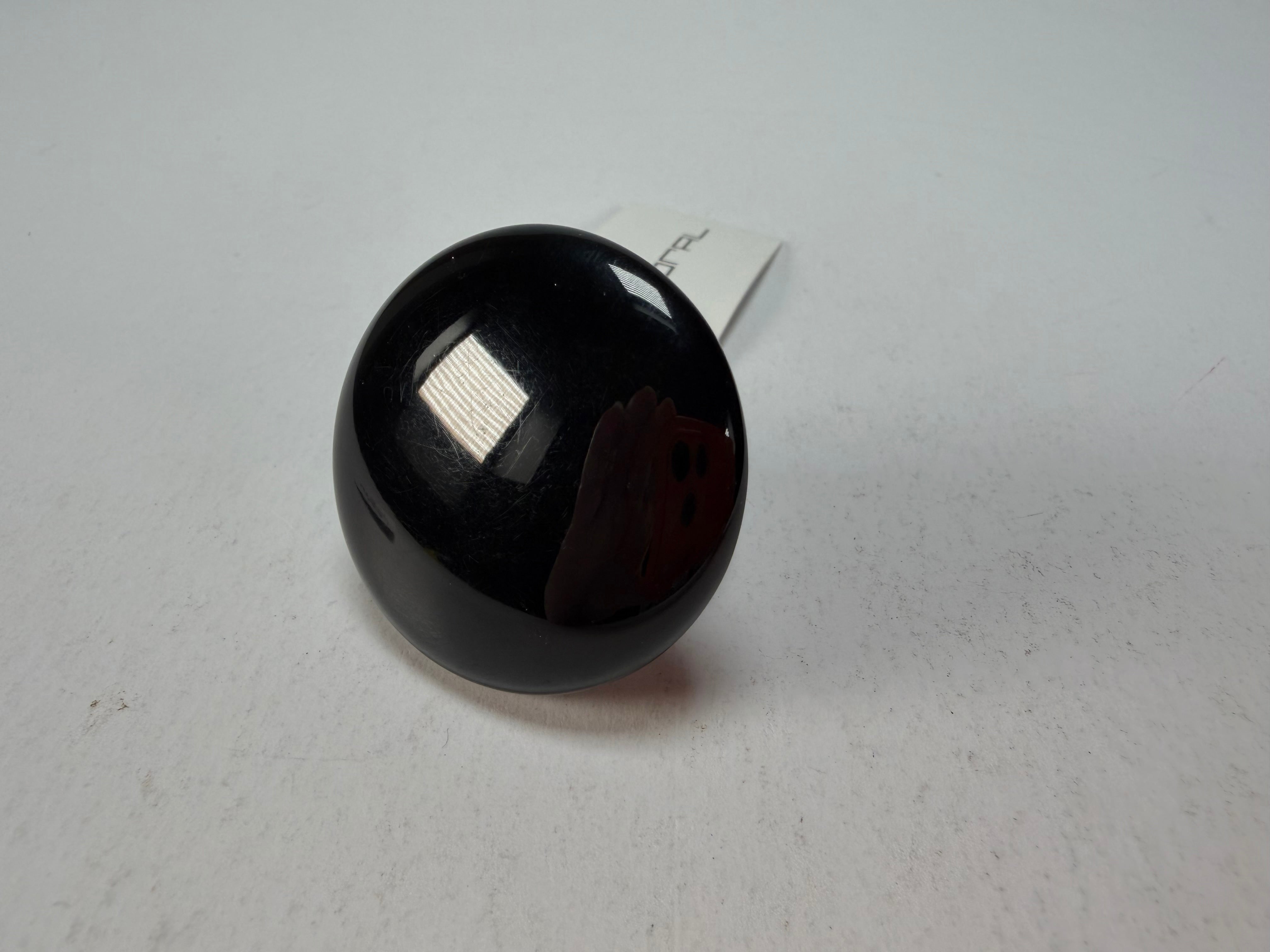 Sobral - Preto "Bead" Black Resin Ring ( 004764 ) - Size UK U / US 10