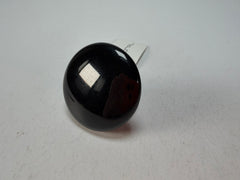 Sobral - Preto "Bead" Black Resin Ring ( 004764 ) - Size UK U / US 10