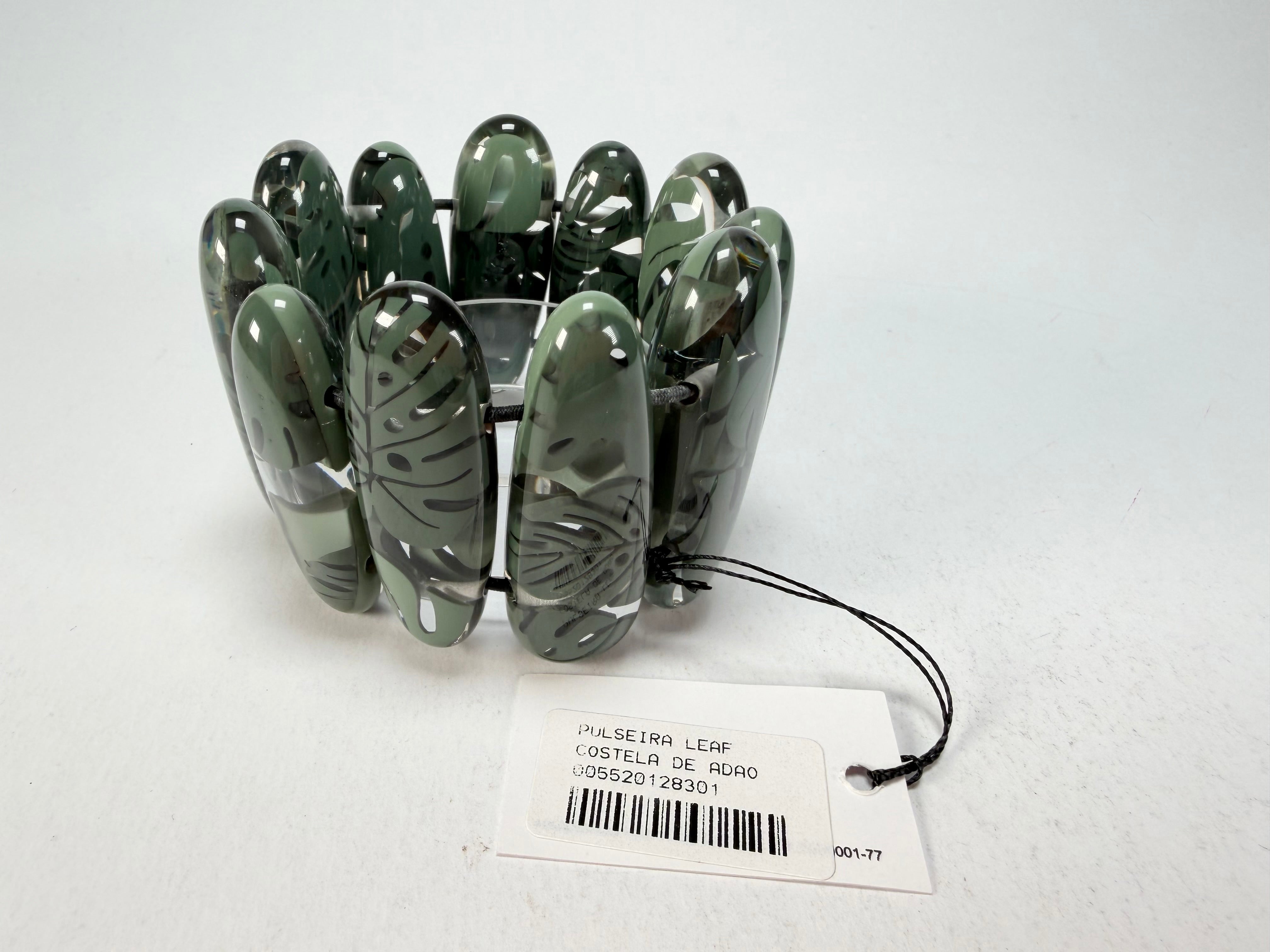 Sobral - Costela de Adão "Leaf" Elasticated Resin Bracelet ( 005520 )