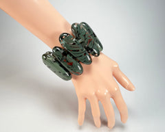 Sobral - Costela de Adão "Leaf" Elasticated Resin Bracelet ( 005520 )