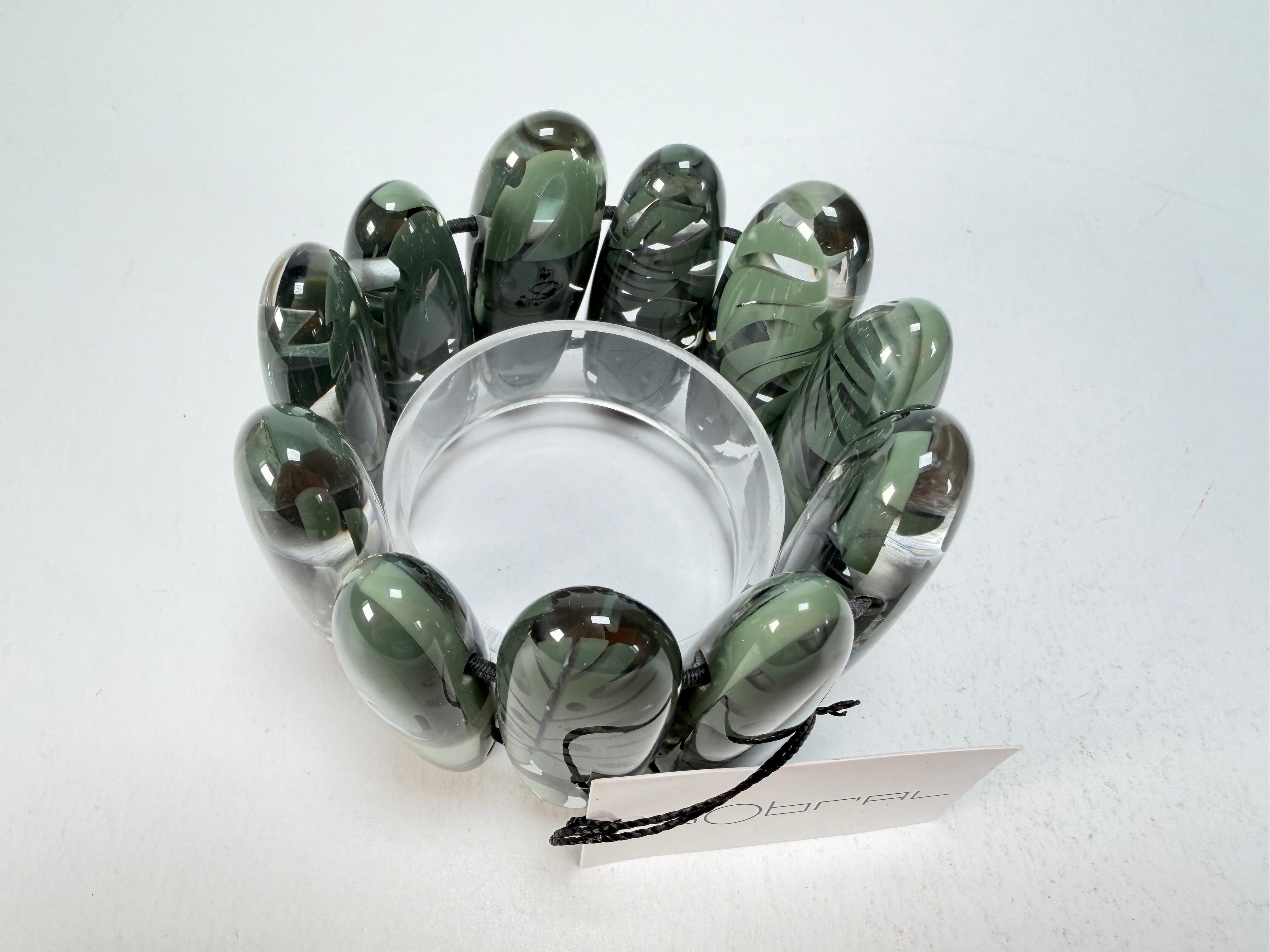 Sobral - Costela de Adão "Leaf" Elasticated Resin Bracelet ( 005520 )