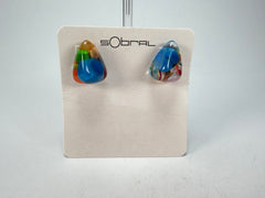 Sobral - Past Present "Pequeno Diamante" Resin Earrings ( 003600 )