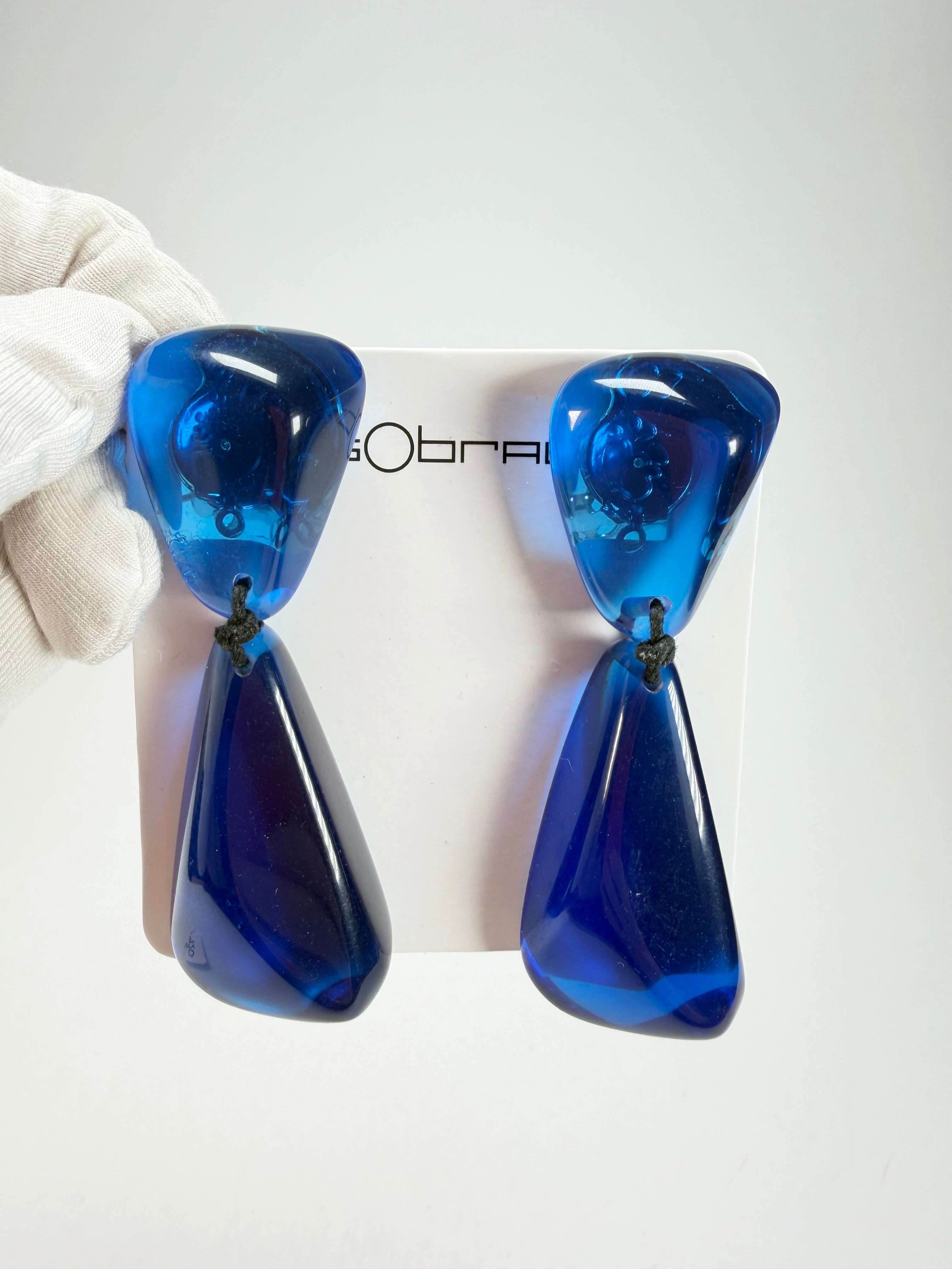 Sobral - Mix 2023 "Cusco" Royal Cristial Resin Clip On Earrings ( 001417 )