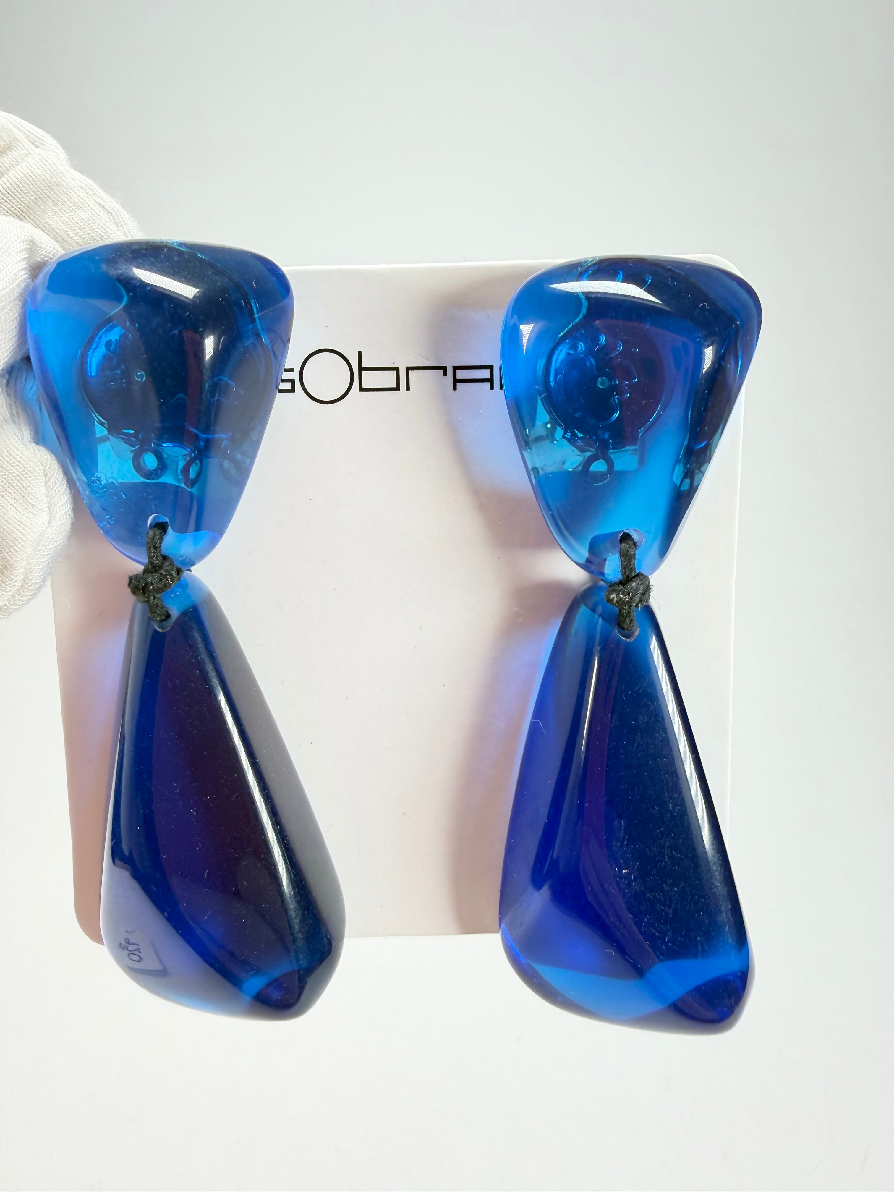 Sobral - Mix 2023 "Cusco" Royal Cristial Resin Clip On Earrings ( 001417 )
