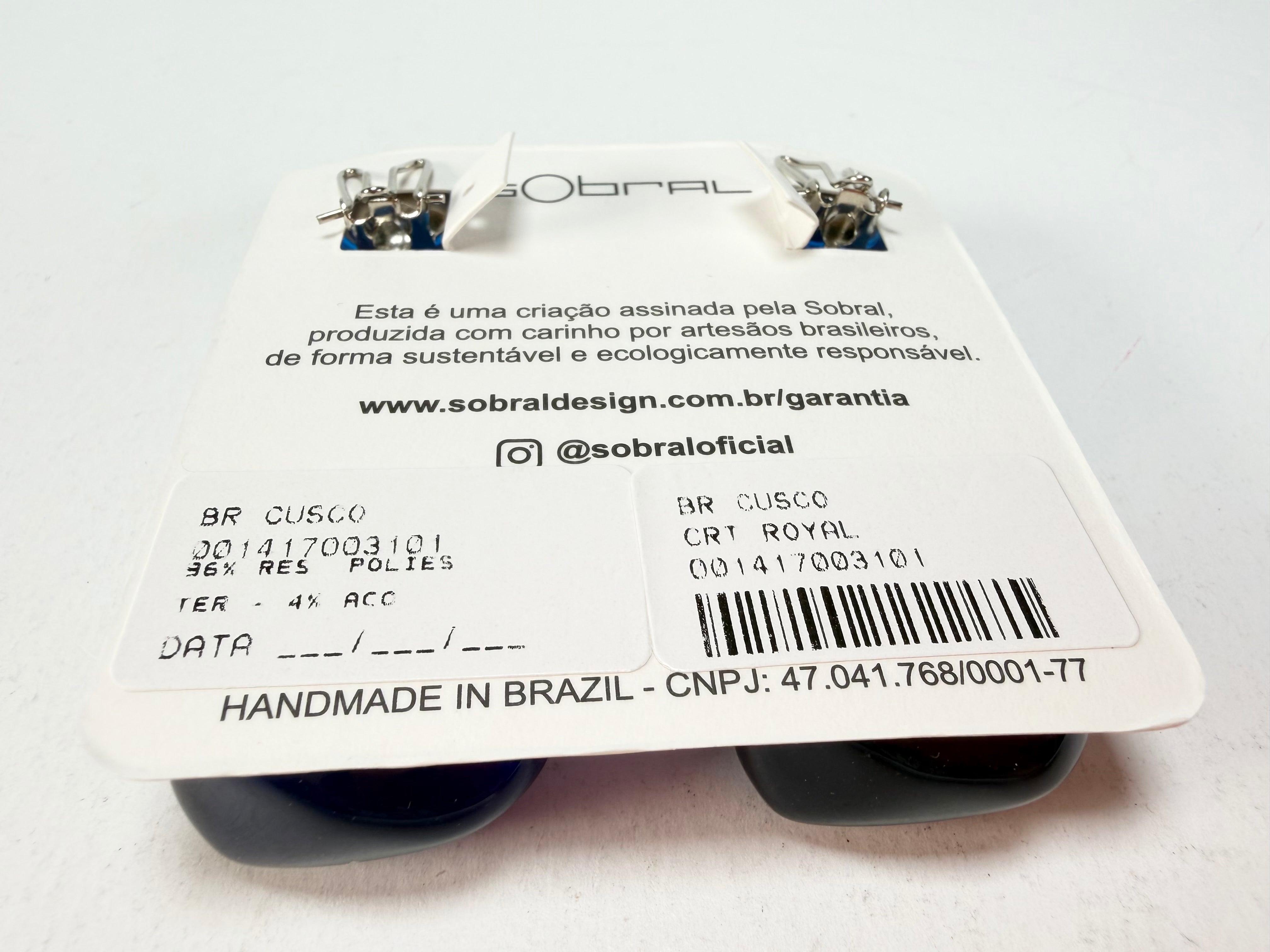 Sobral - Mix 2023 "Cusco" Royal Cristial Resin Clip On Earrings ( 001417 )