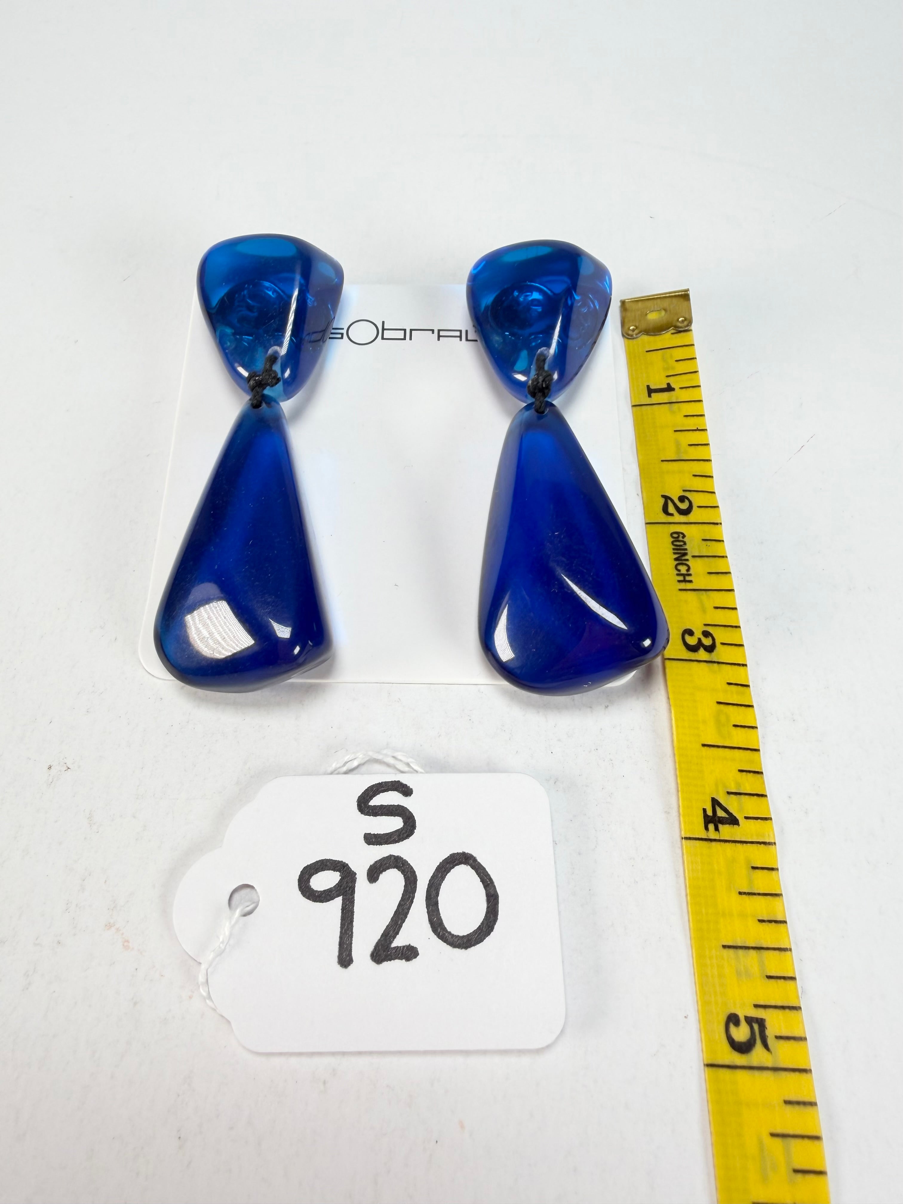 Sobral - Mix 2023 "Cusco" Royal Cristial Resin Clip On Earrings ( 001417 )