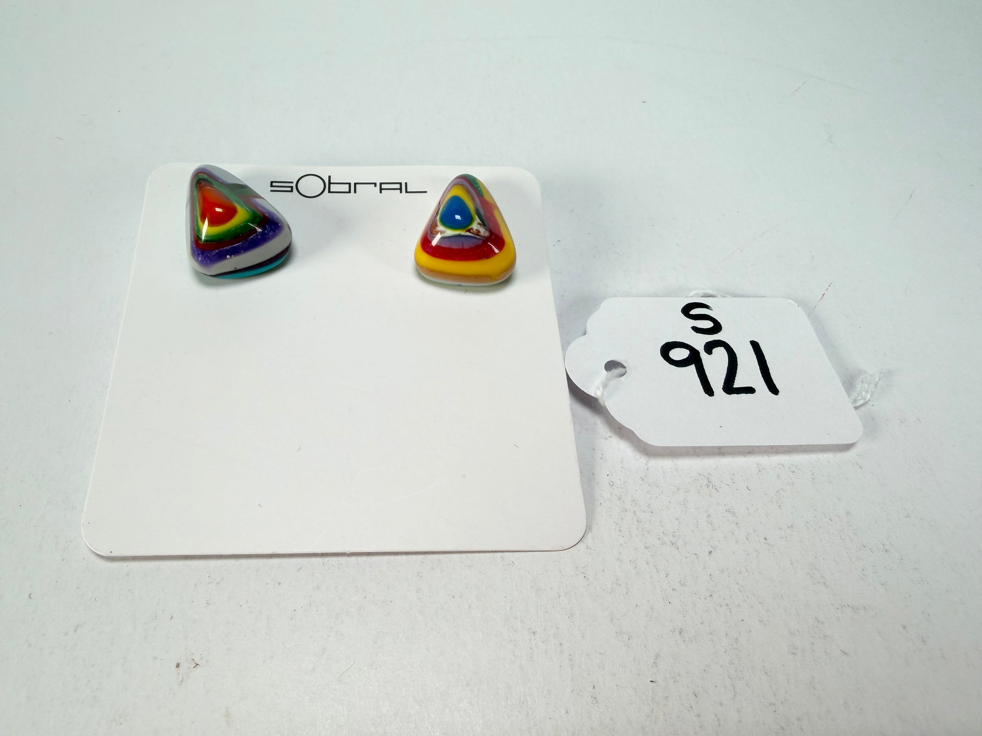 Sobral - Multi-Colour "Nina" K Resin Earrings ( 003610 )