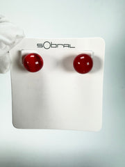 Sobral - Planets "Orbitalis" Marte Resin Earrings ( 005456 )