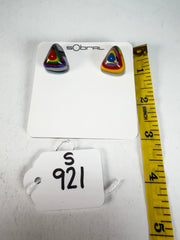 Sobral - Multi-Colour "Nina" K Resin Earrings ( 003610 )