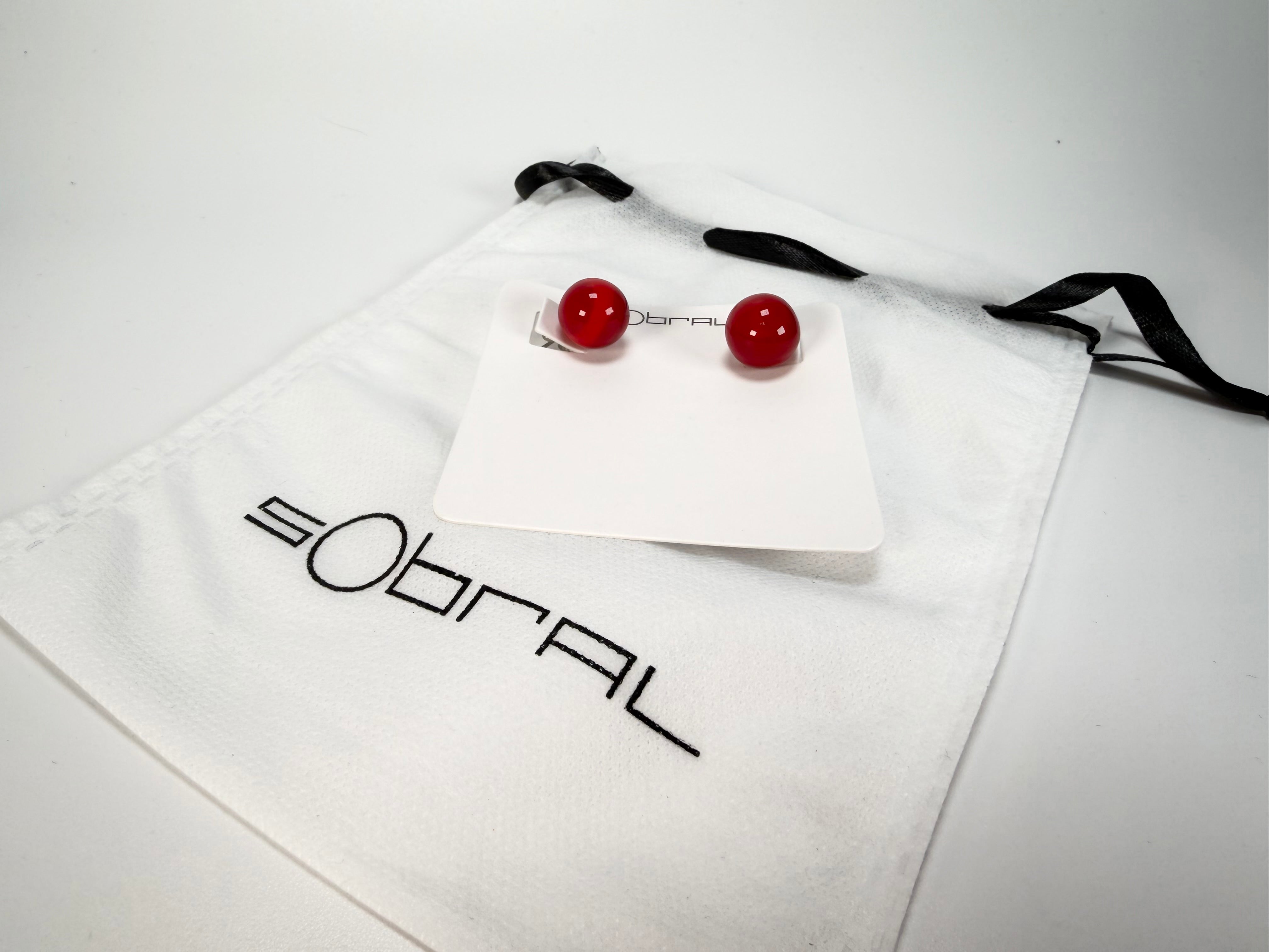 Sobral - Planets "Orbitalis" Marte Resin Earrings ( 005456 )