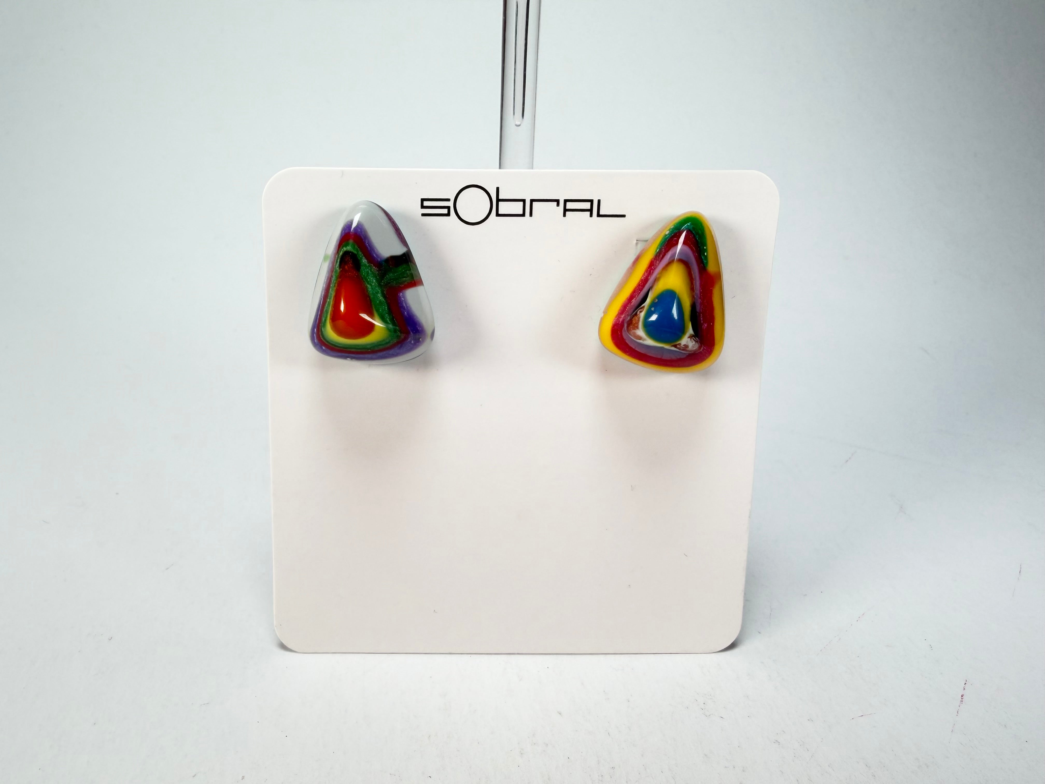 Sobral - Multi-Colour "Nina" K Resin Earrings ( 003610 )