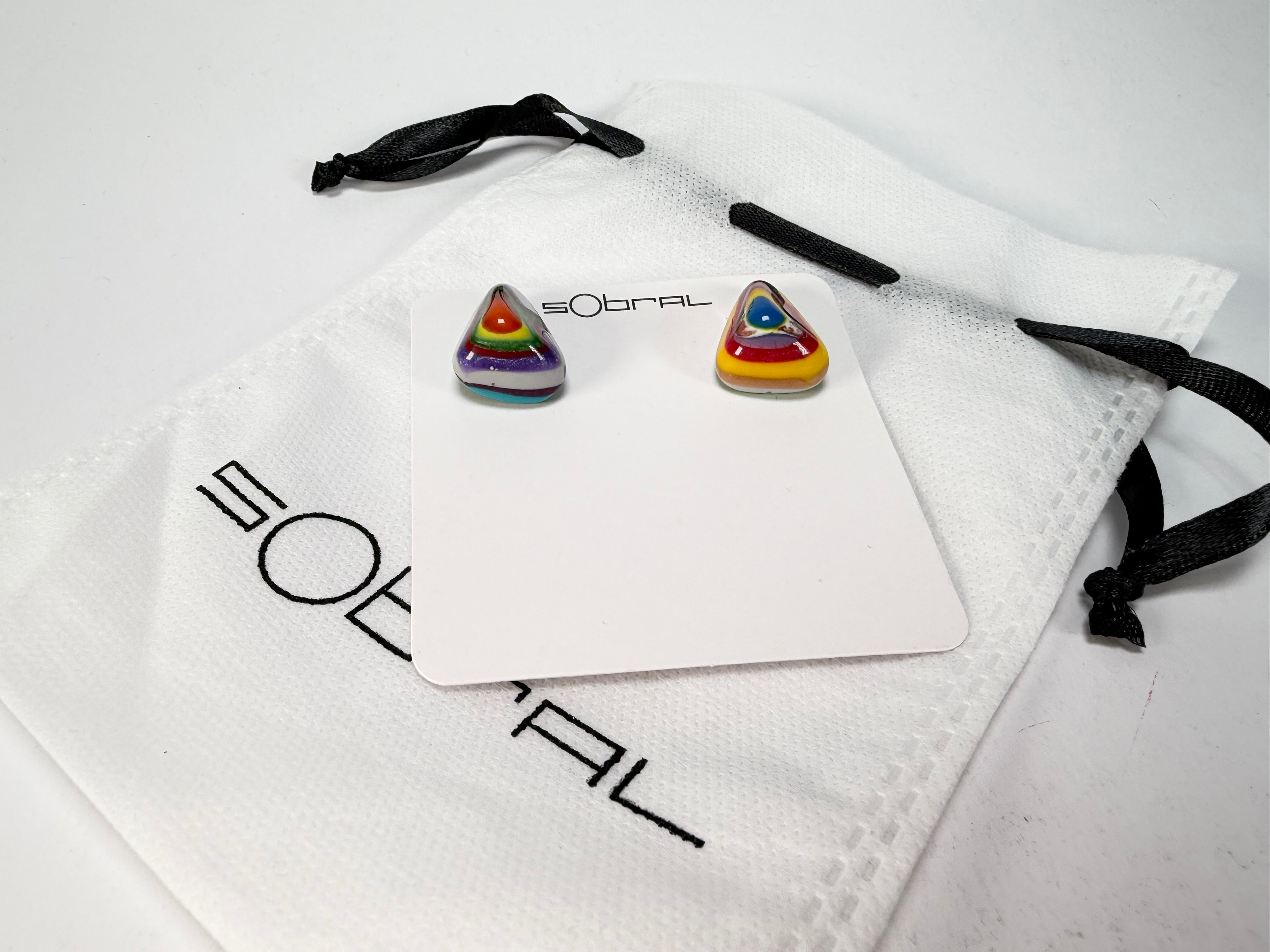 Sobral - Multi-Colour "Nina" K Resin Earrings ( 003610 )