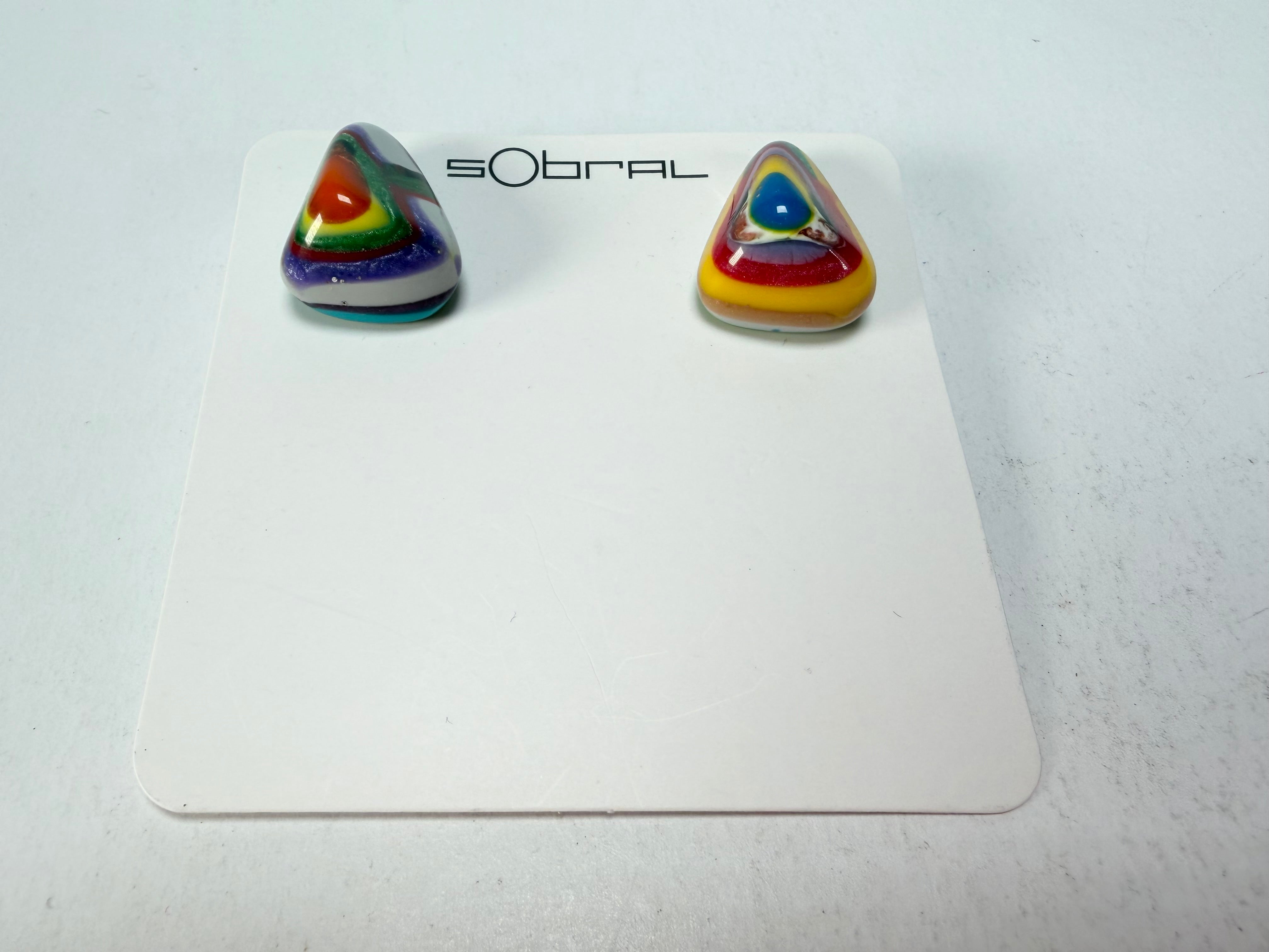 Sobral - Multi-Colour "Nina" K Resin Earrings ( 003610 )