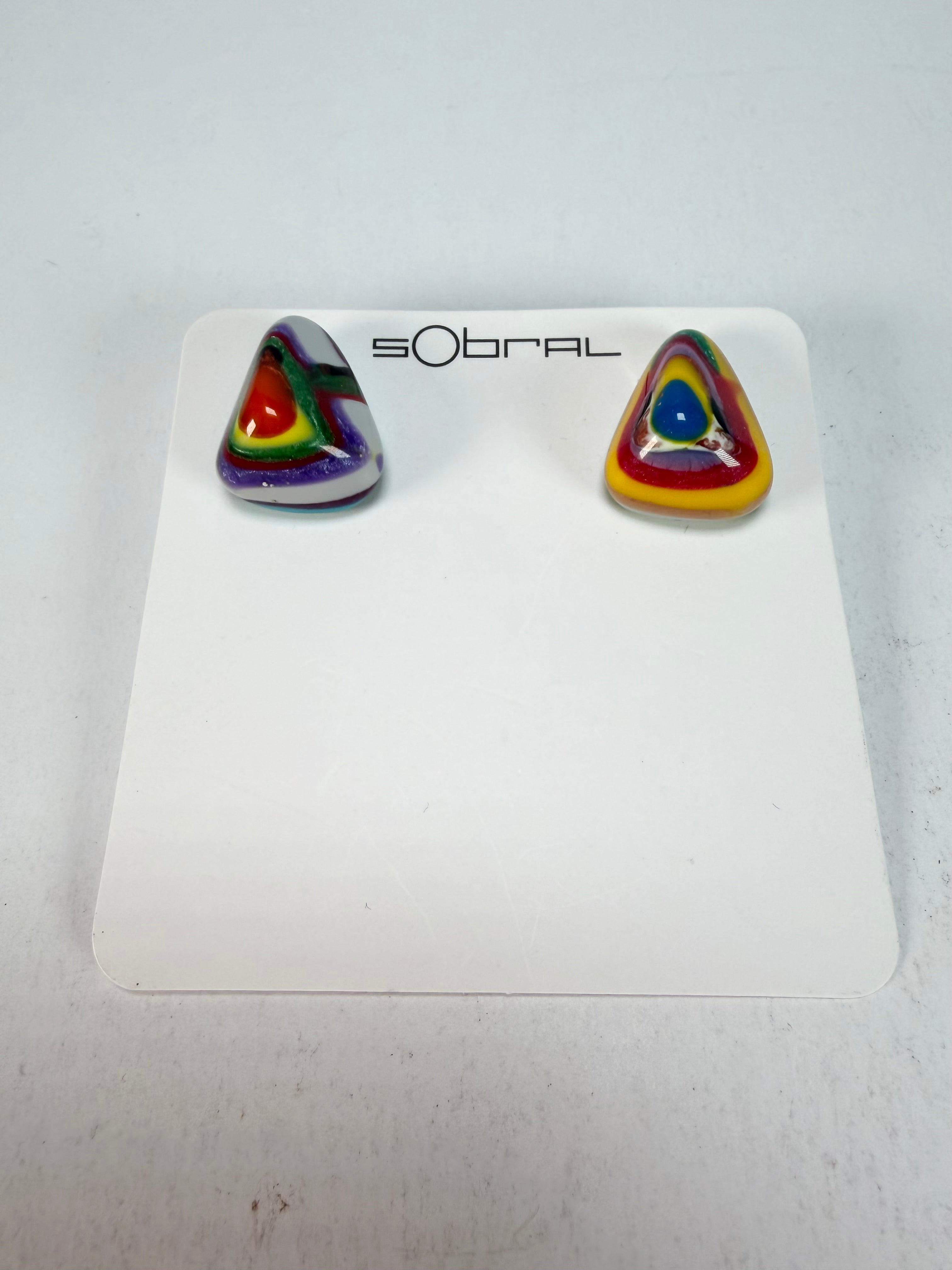 Sobral - Multi-Colour "Nina" K Resin Earrings ( 003610 )