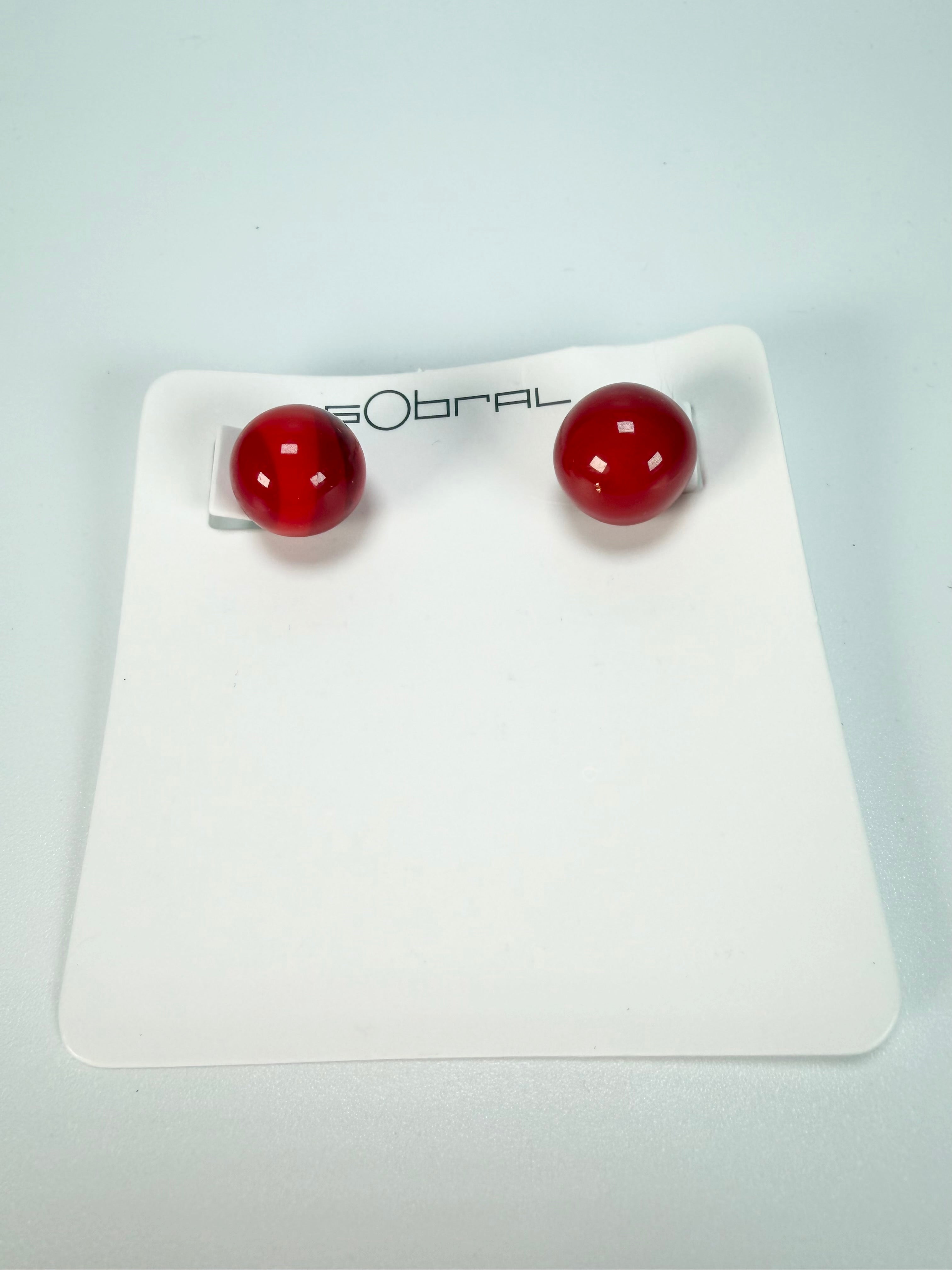 Sobral - Planets "Orbitalis" Marte Resin Earrings ( 005456 )