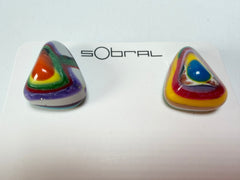 Sobral - Multi-Colour "Nina" K Resin Earrings ( 003610 )