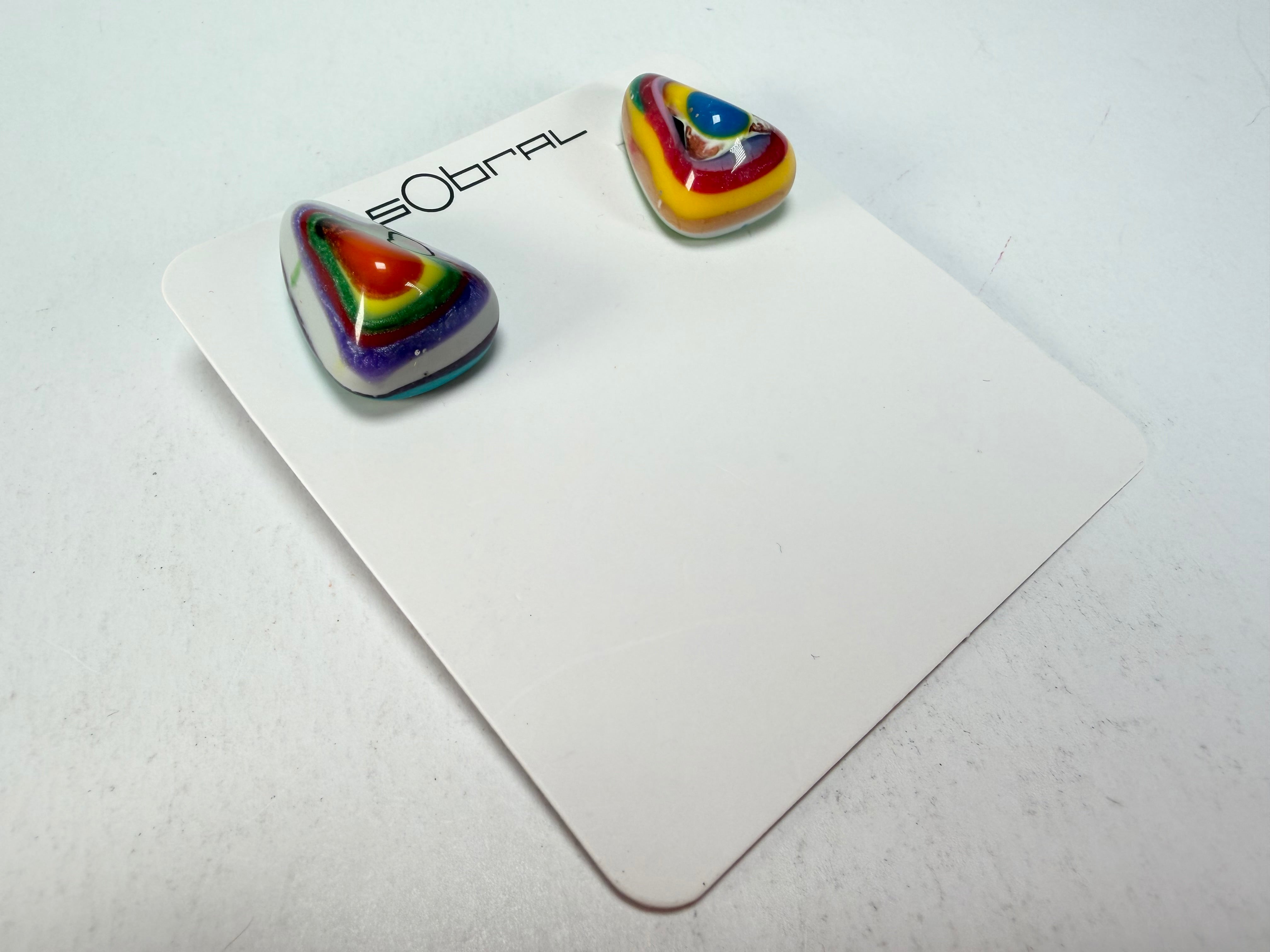 Sobral - Multi-Colour "Nina" K Resin Earrings ( 003610 )