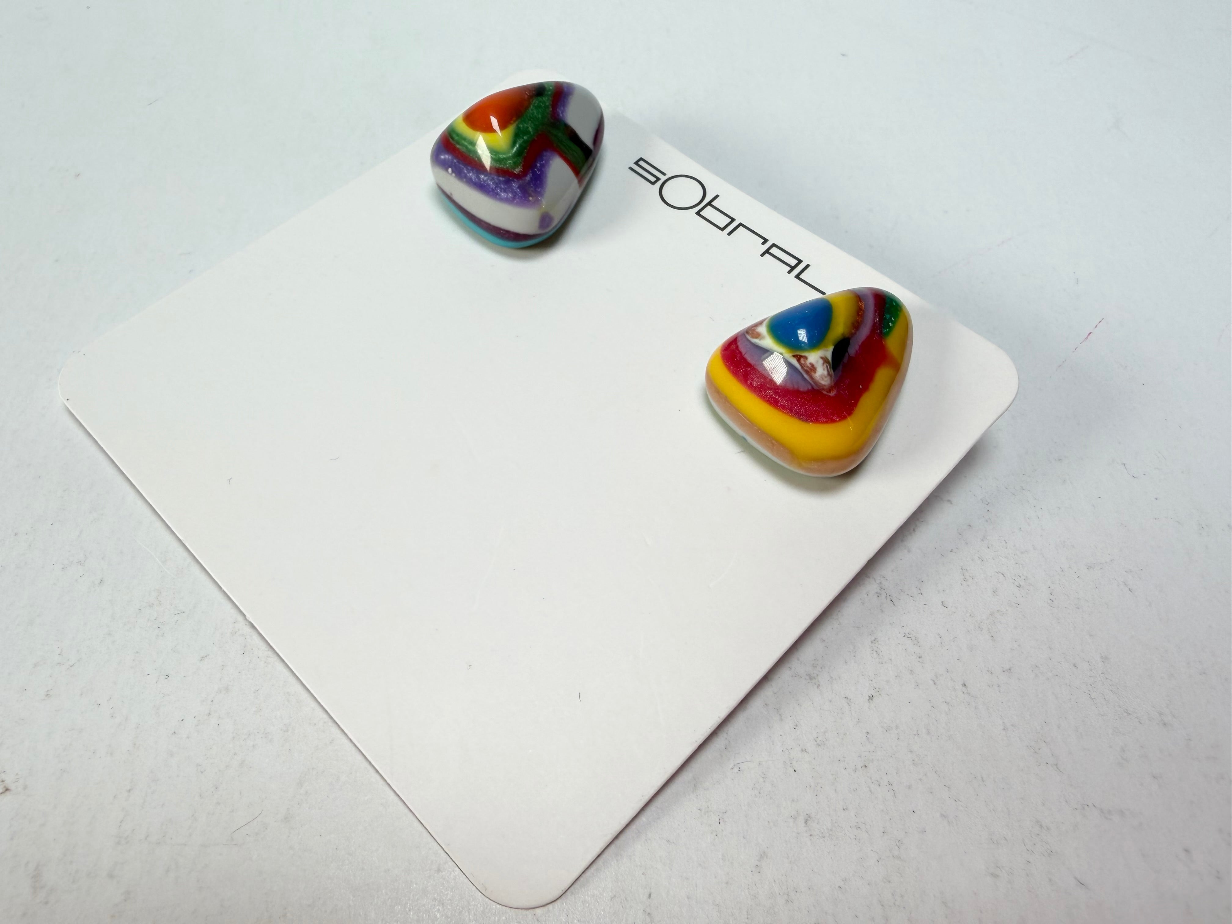 Sobral - Multi-Colour "Nina" K Resin Earrings ( 003610 )