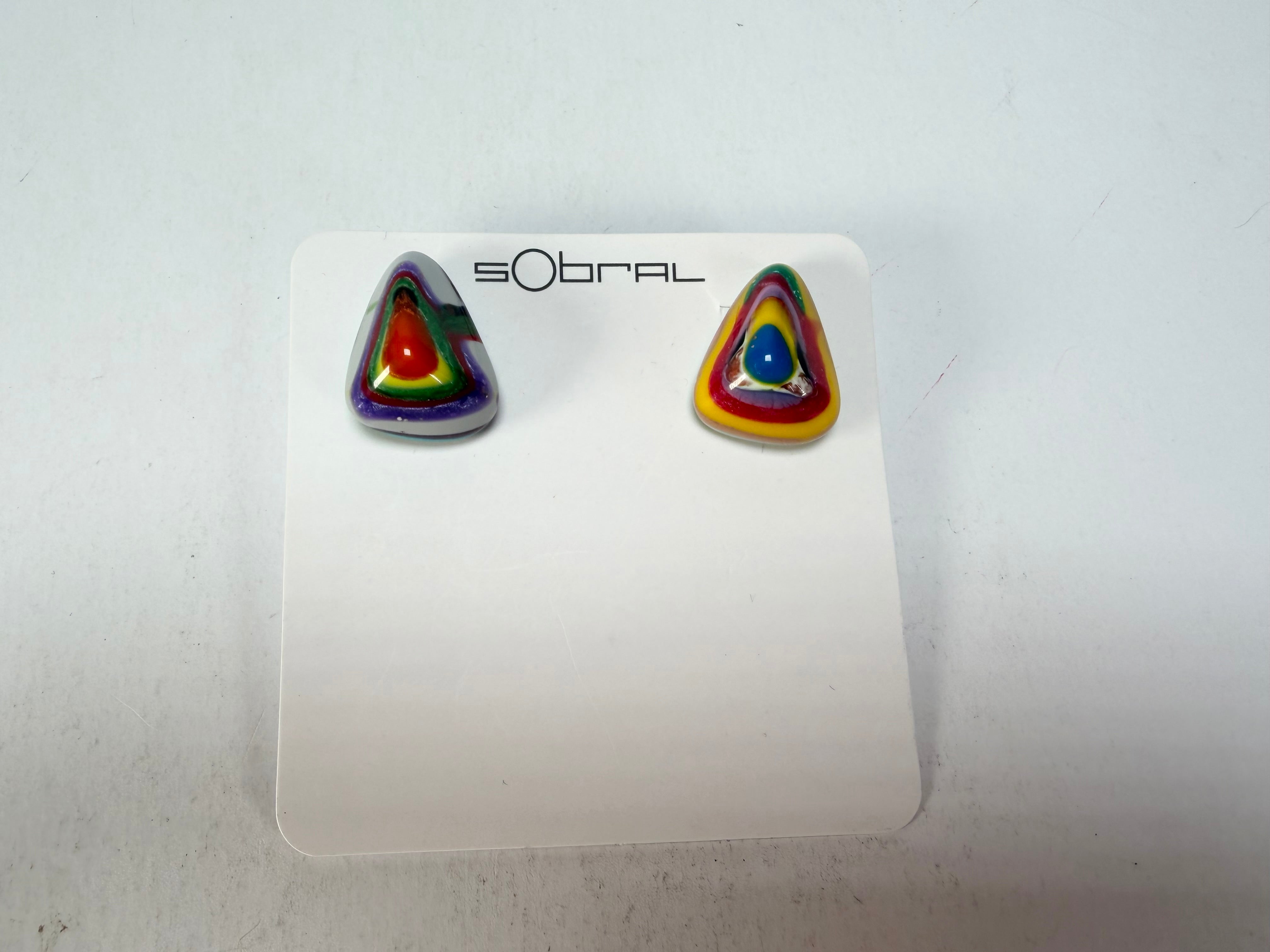 Sobral - Multi-Colour "Nina" K Resin Earrings ( 003610 )