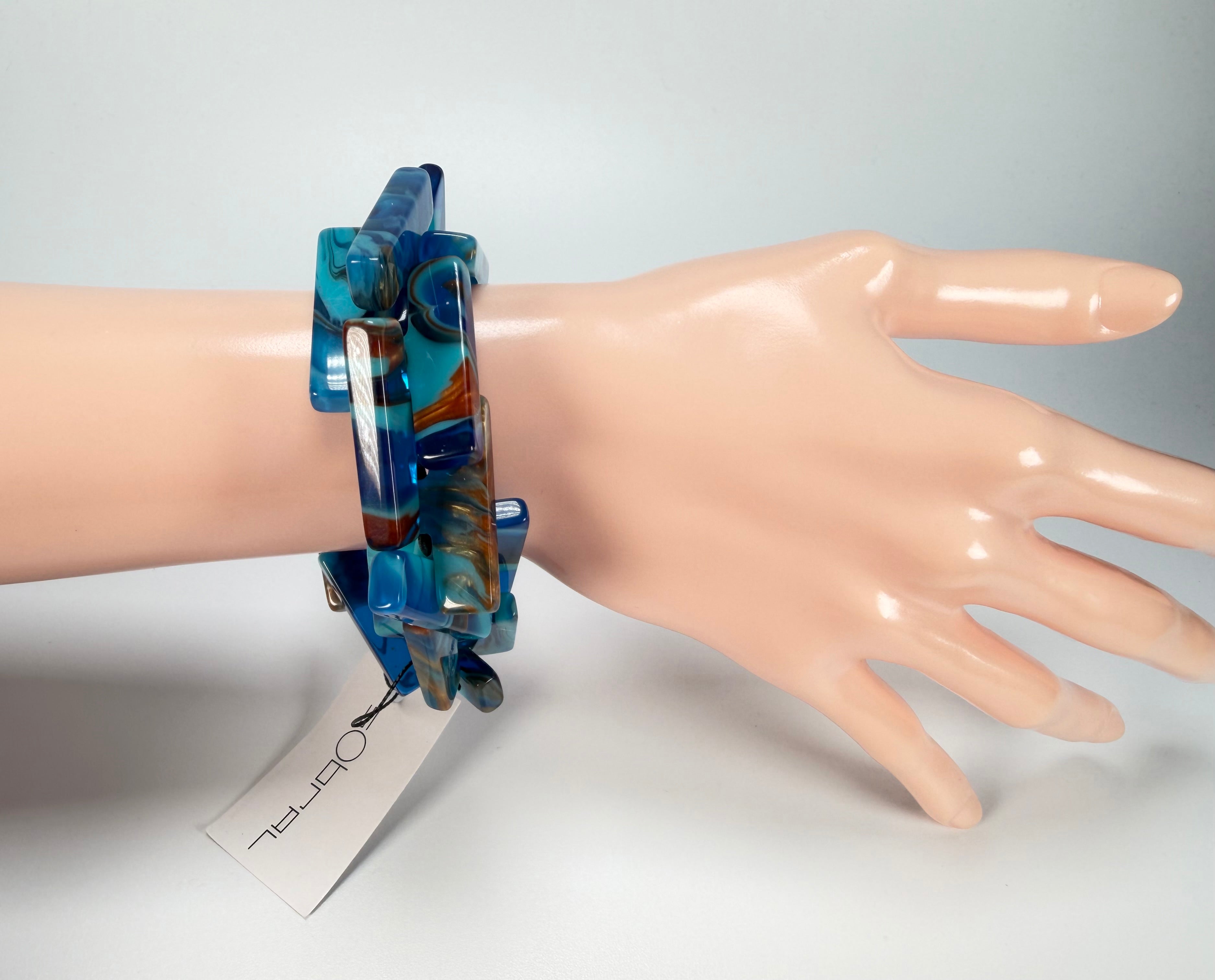 Sobral - Noite Estrelada "1WJP" Elasticated Resin Bracelet ( 003882 )