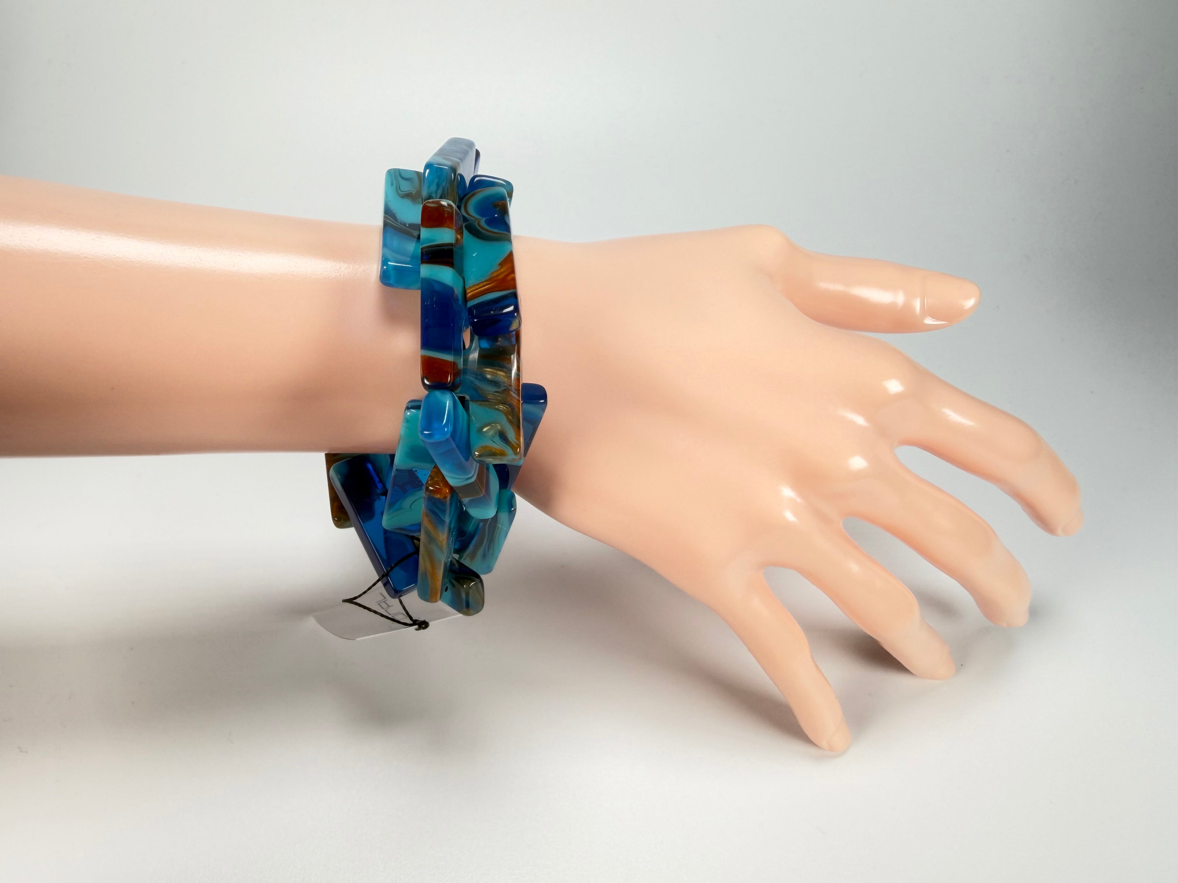 Sobral - Noite Estrelada "1WJP" Elasticated Resin Bracelet ( 003882 )