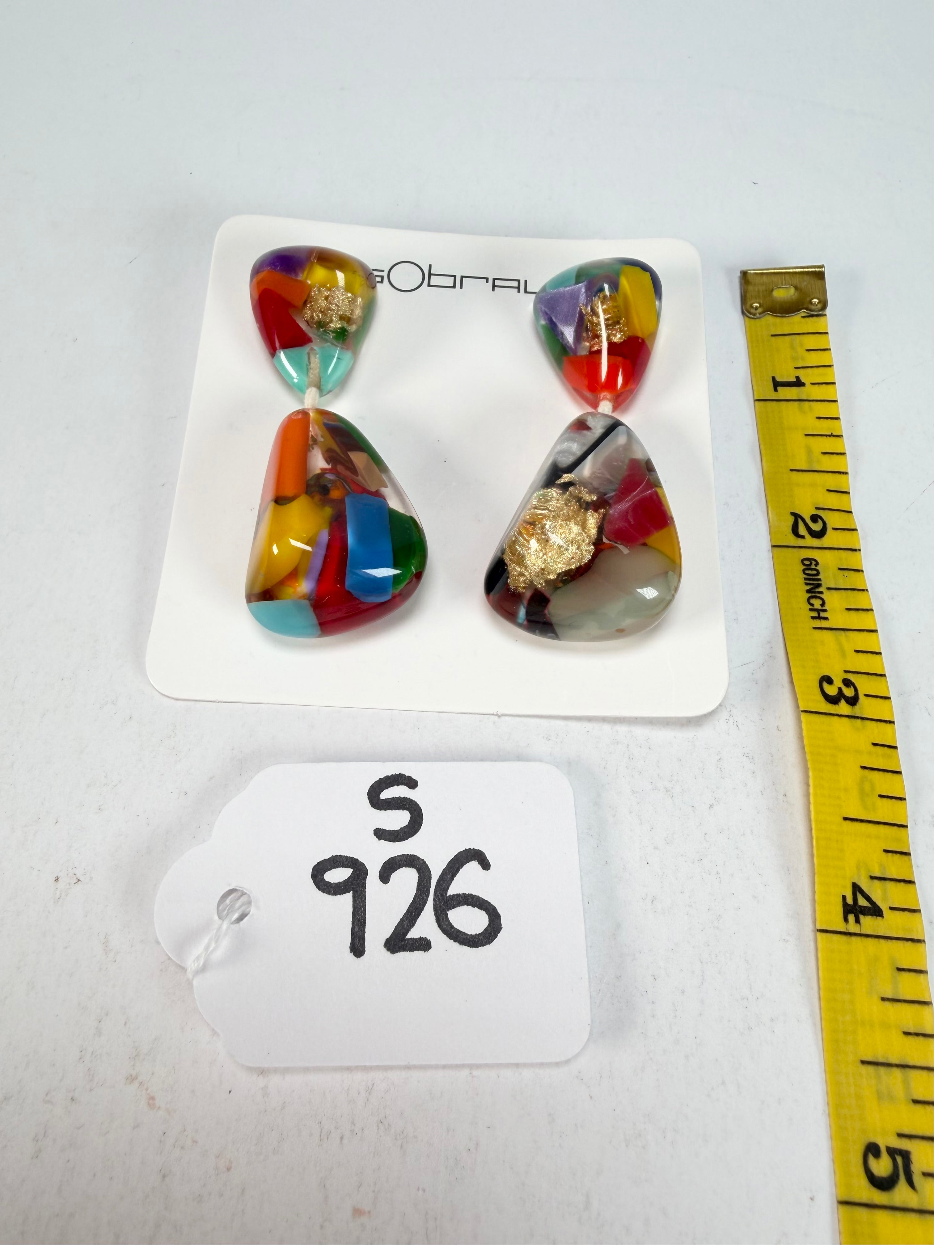 Sobral - Past Present "Duplo Sentido" Resin Earrings ( 003601 )
