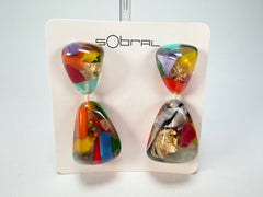 Sobral - Past Present "Duplo Sentido" Resin Earrings ( 003601 )