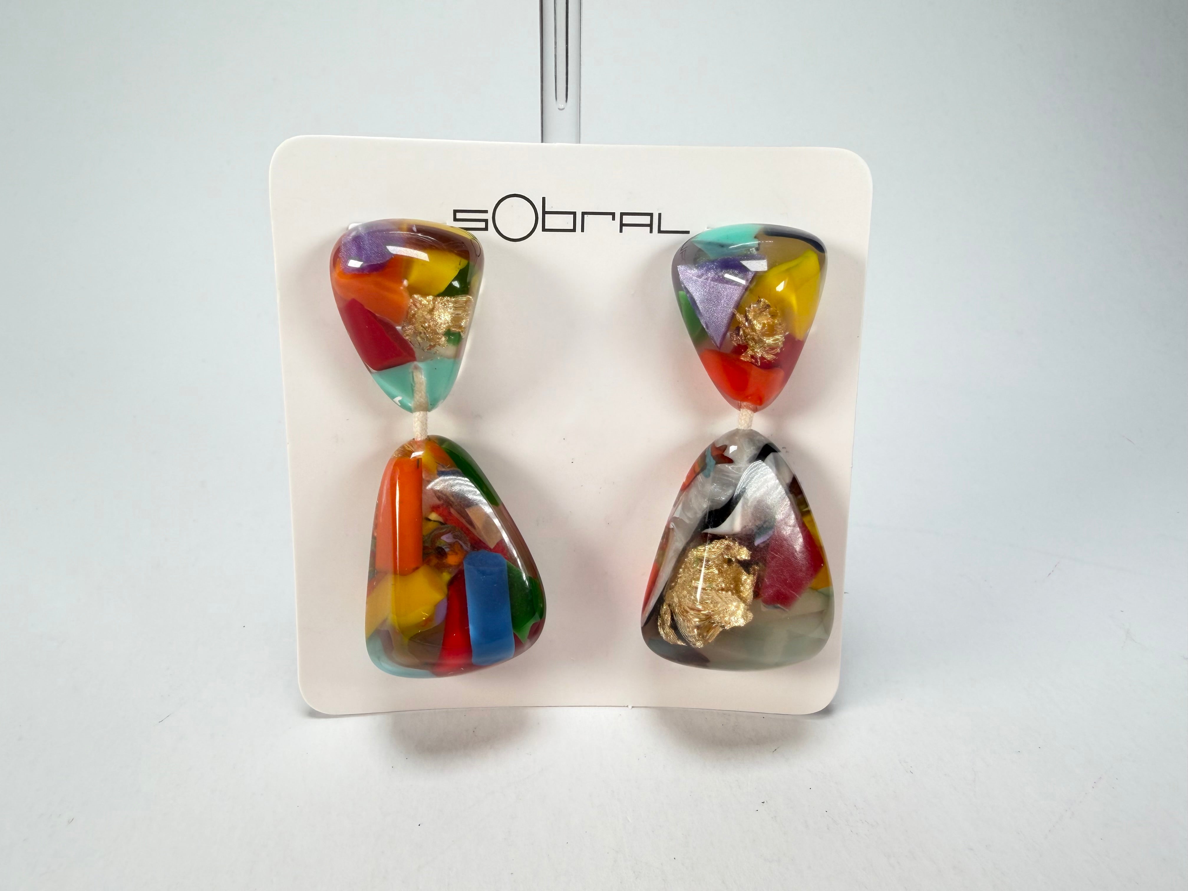 Sobral - Past Present "Duplo Sentido" Resin Earrings ( 003601 )
