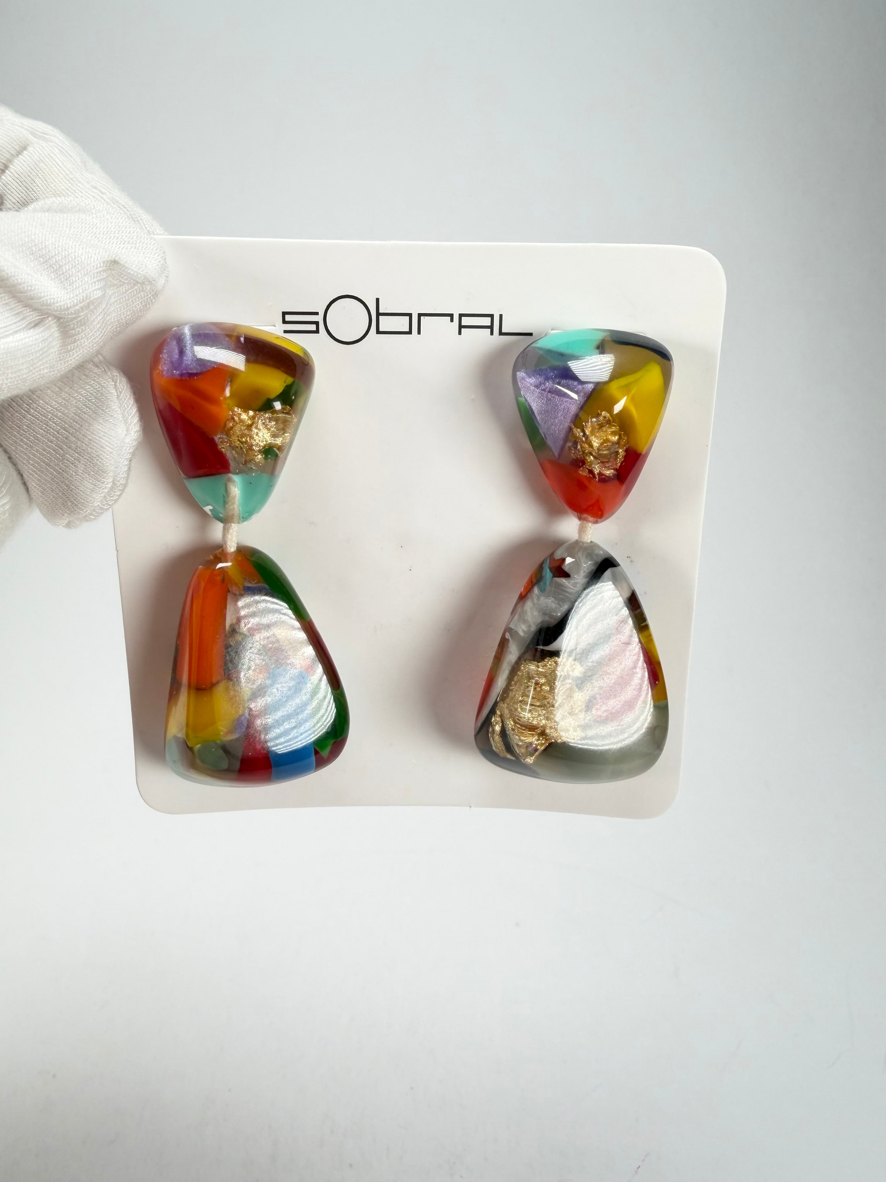 Sobral - Past Present "Duplo Sentido" Resin Earrings ( 003601 )