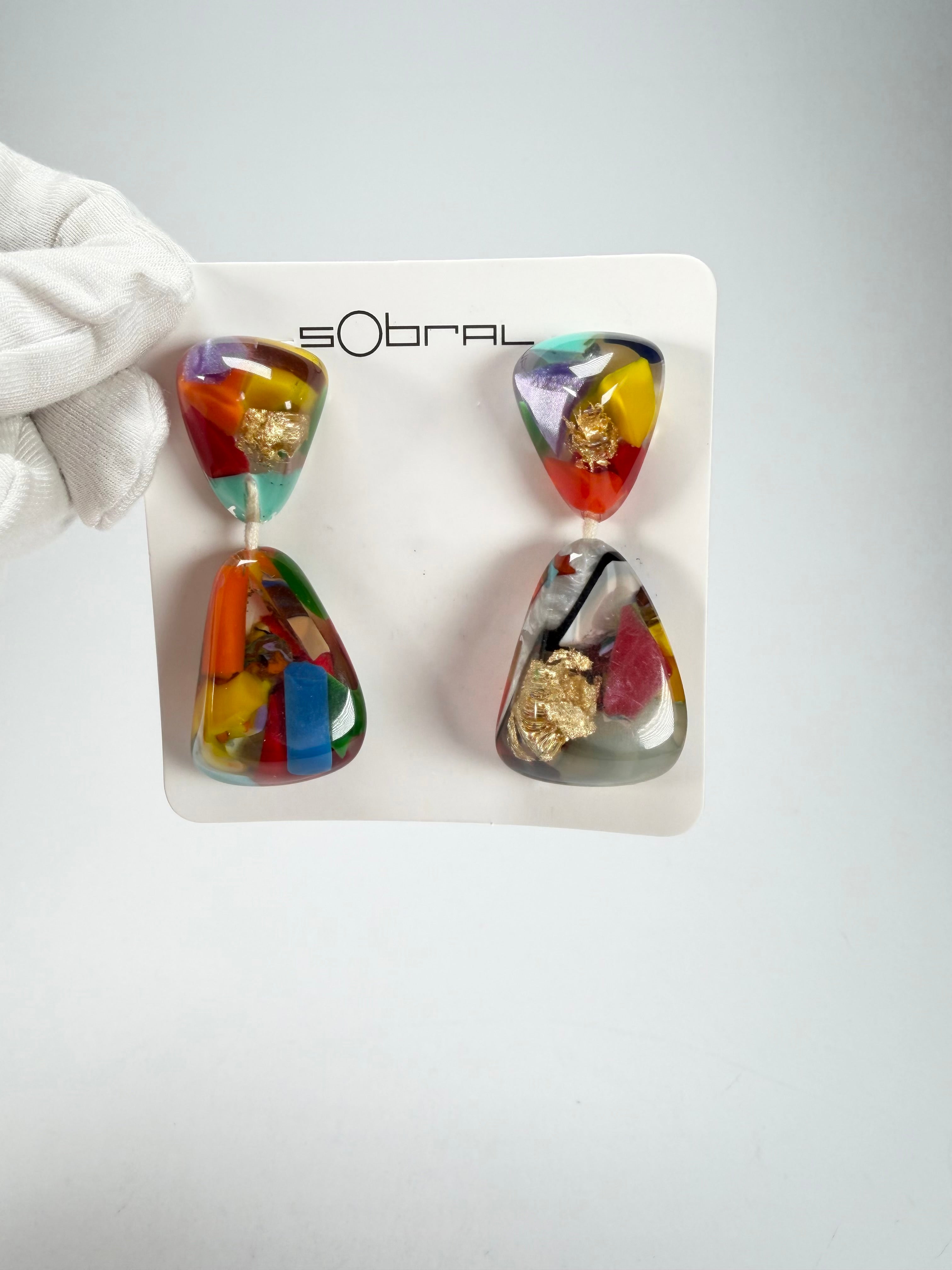 Sobral - Past Present "Duplo Sentido" Resin Earrings ( 003601 )
